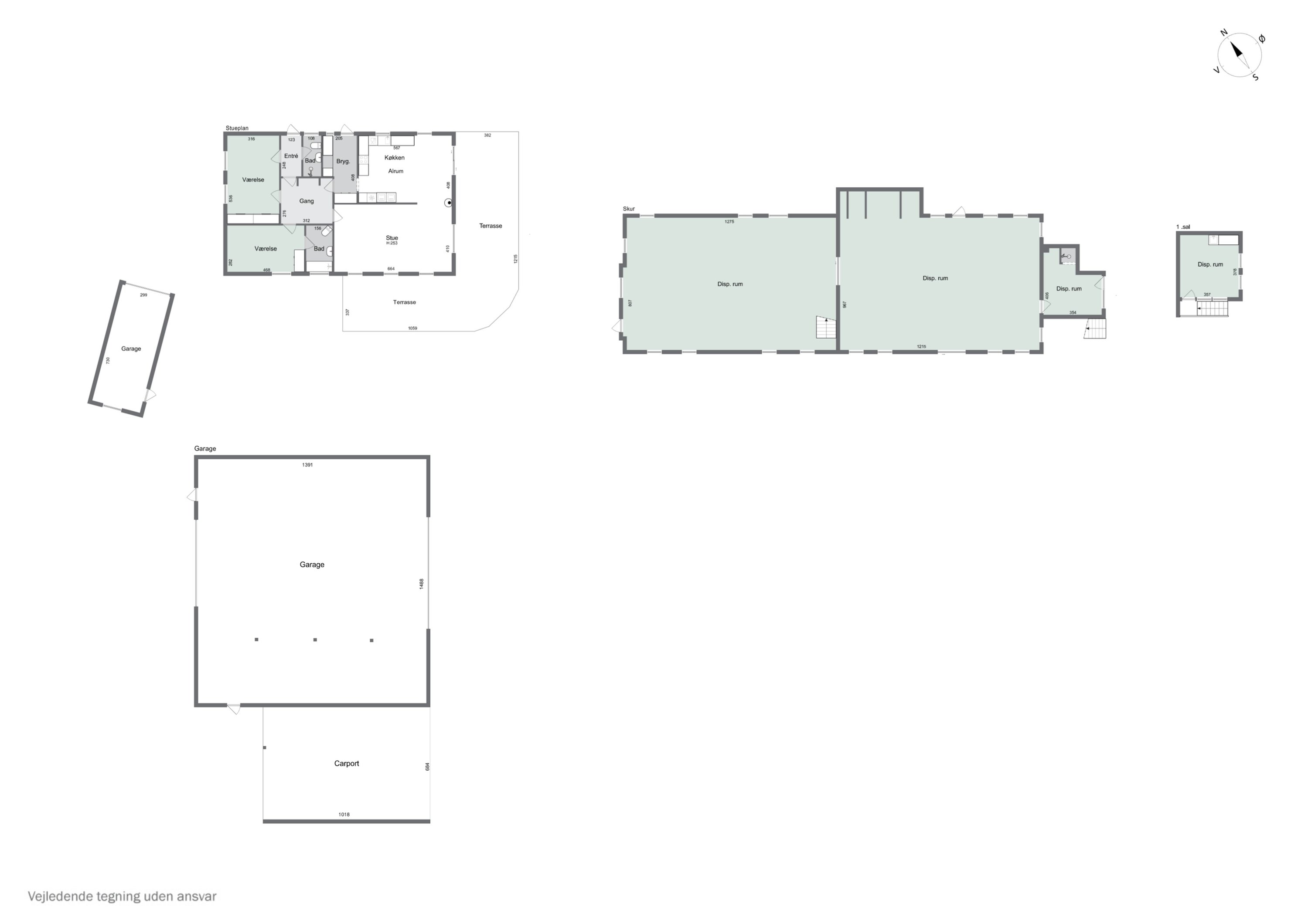 Plantegninger billede af Grønnegade 21+23, Ulbølle, 5762 Vester Skerninge