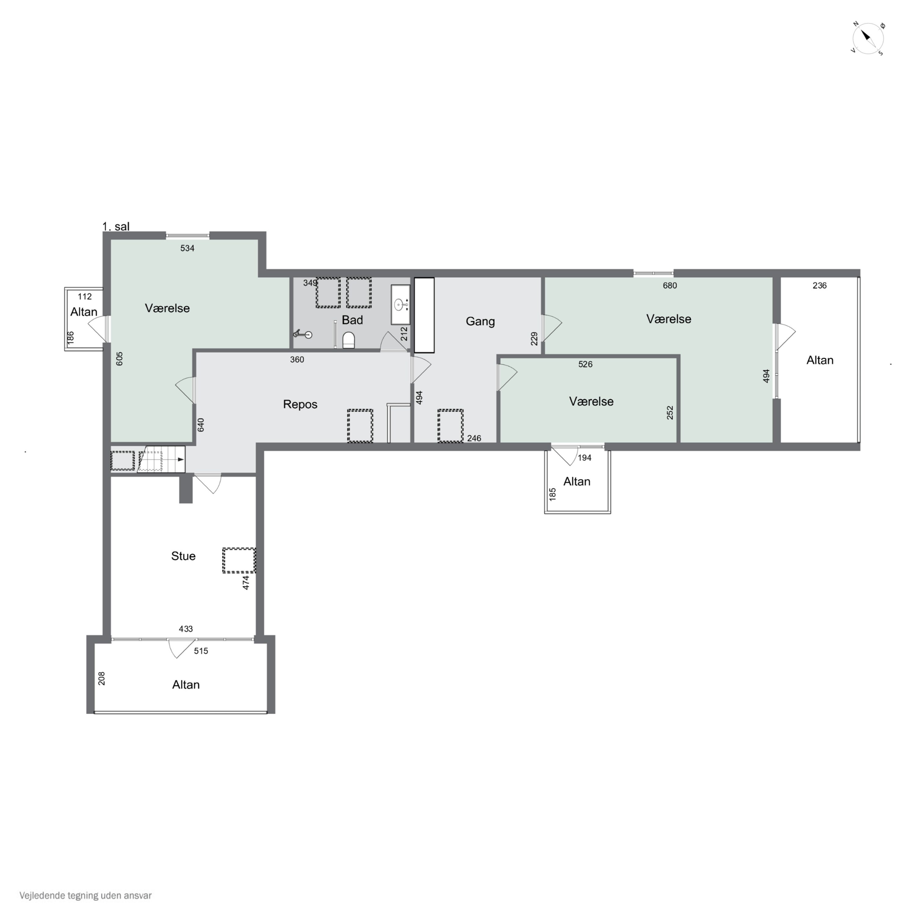 Plantegninger billede af Søvangsvej 15, Revninge, 5300 Kerteminde