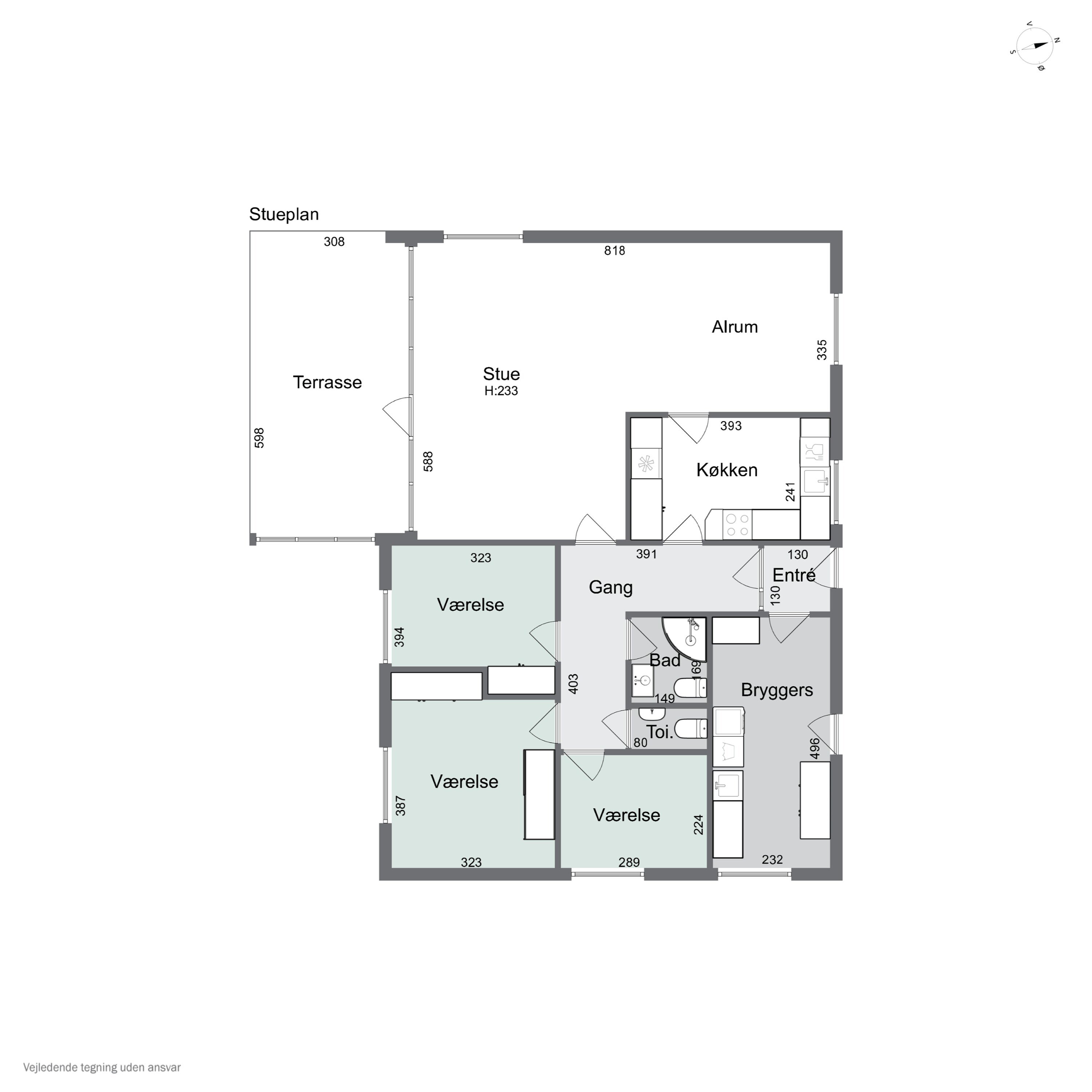 Plantegninger billede af Fru Ingesvej 14, 4400 Kalundborg