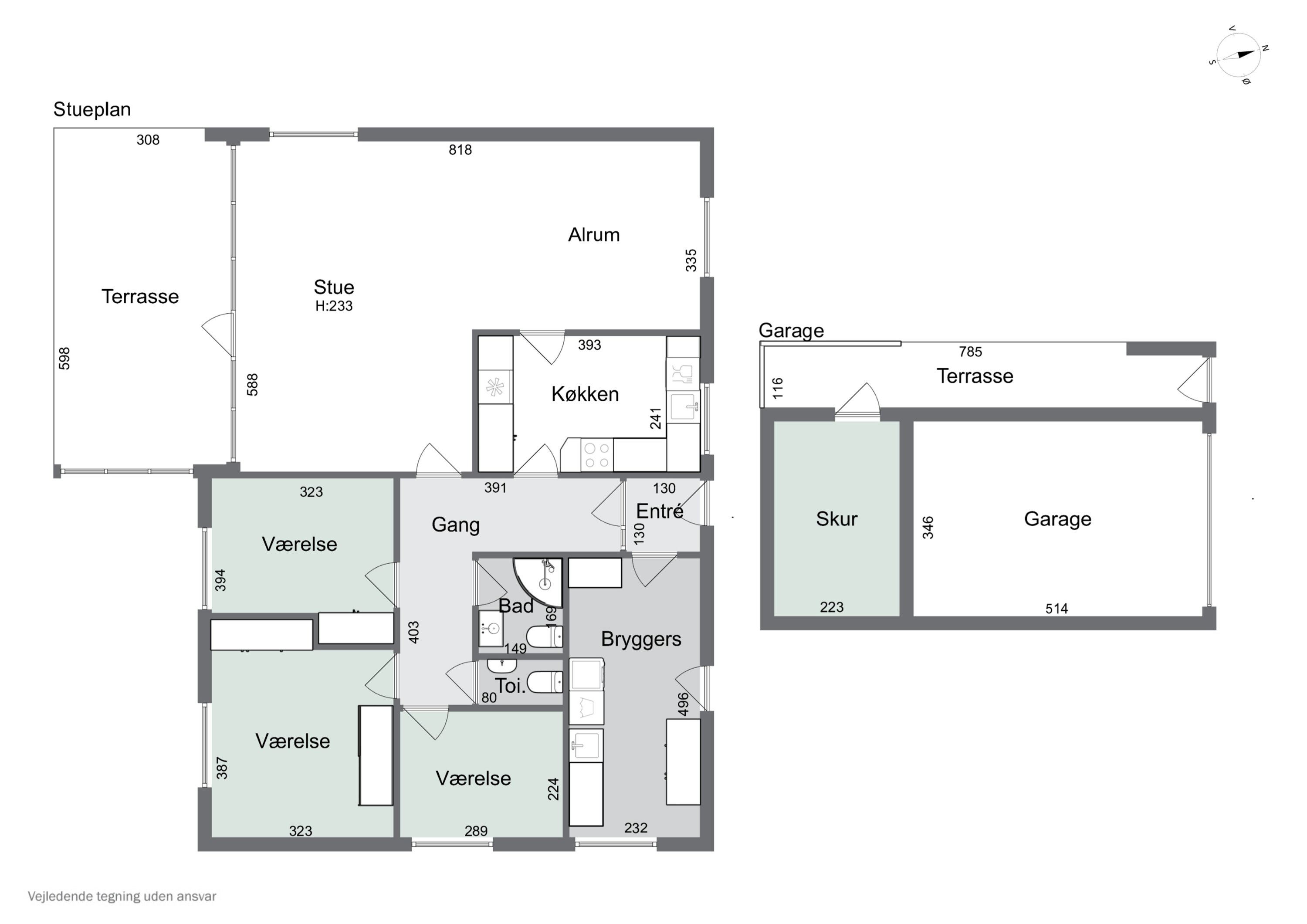 Plantegninger billede af Fru Ingesvej 14, 4400 Kalundborg