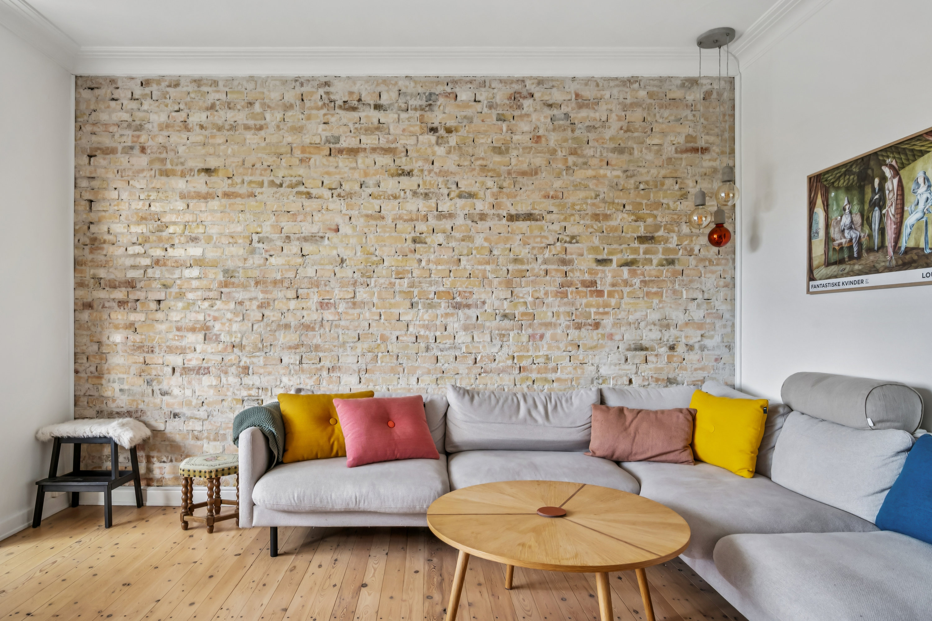 Fremhævet stue billede i fuldskærmstilstand. Billede af P.P. Ørums Gade 22, 2. tv., 8000 Aarhus C