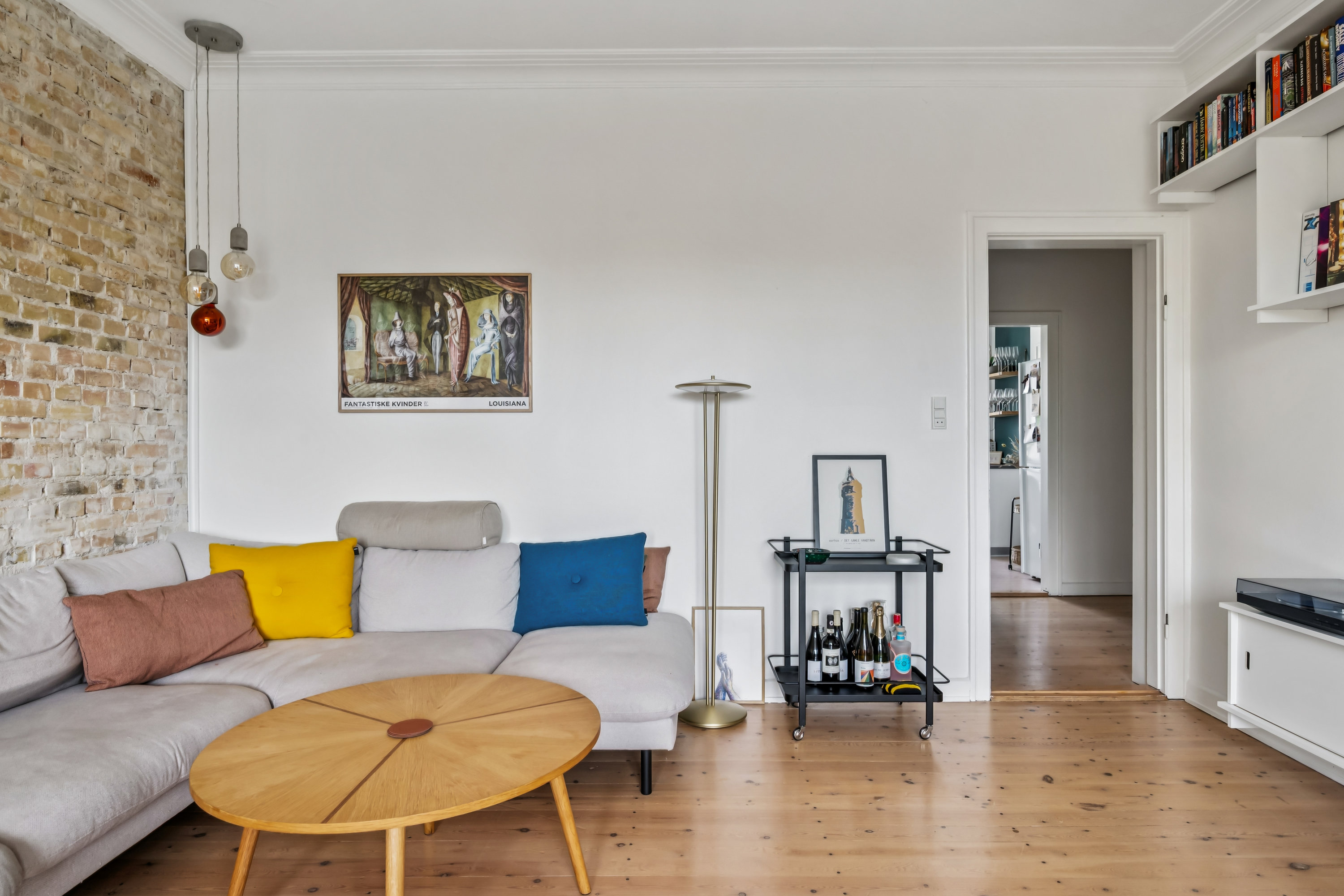 Fremhævet stue billede i fuldskærmstilstand. Billede af P.P. Ørums Gade 22, 2. tv., 8000 Aarhus C