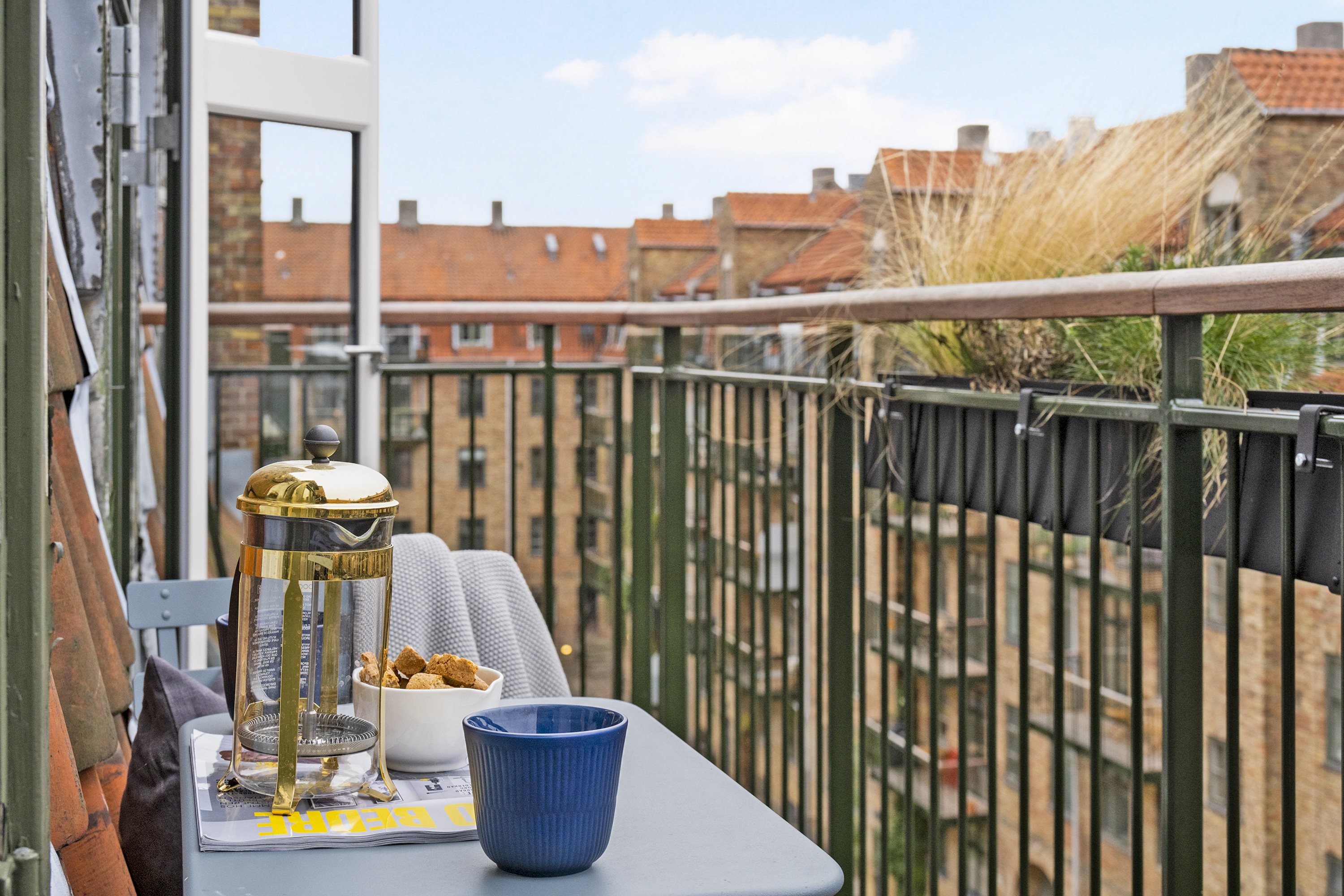 Fremhævet altan billede i fuldskærmstilstand. Billede af Otto Mallings Gade 2, 4. tv., 2100 København Ø