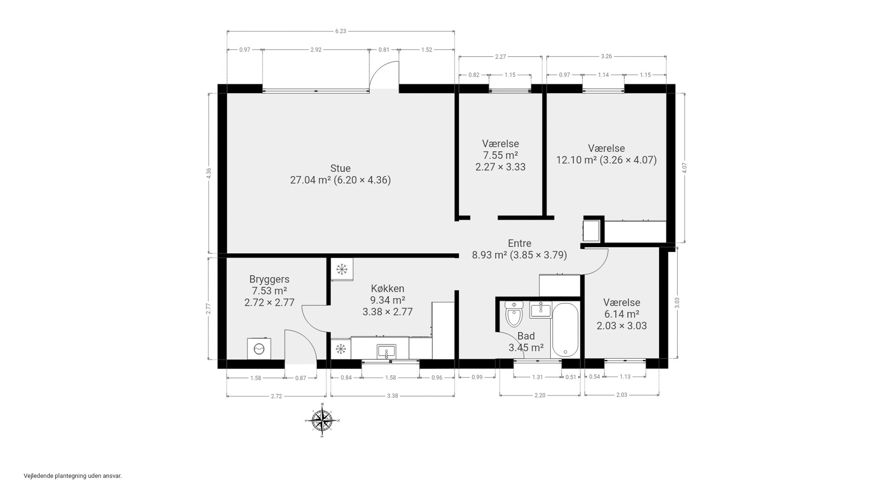 Plantegninger billede af Tuxensvej 11, 7000 Fredericia