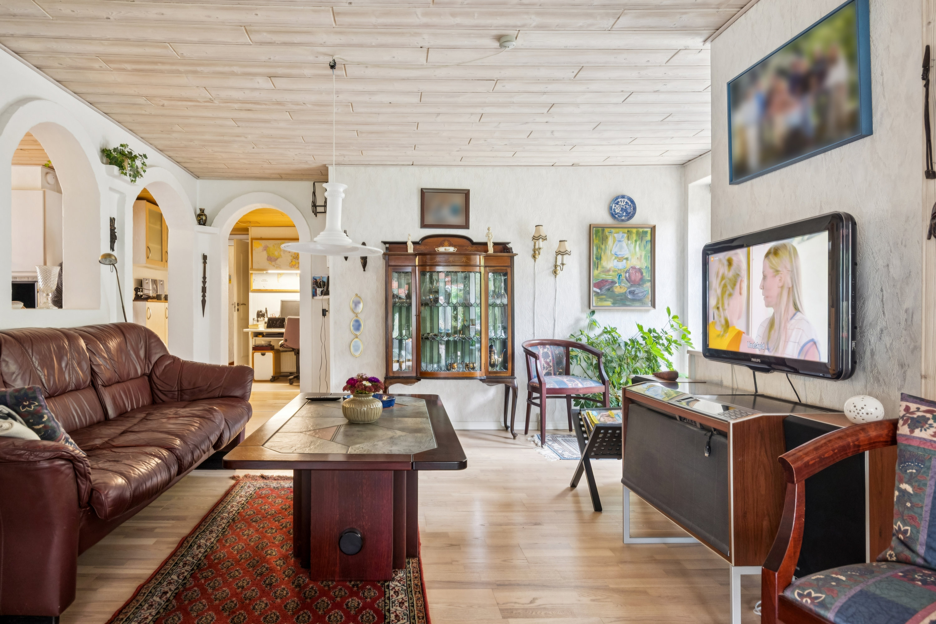 Fremhævet stue billede i fuldskærmstilstand. Billede af Snæbumvej 36B+A, Snæbum, 9500 Hobro