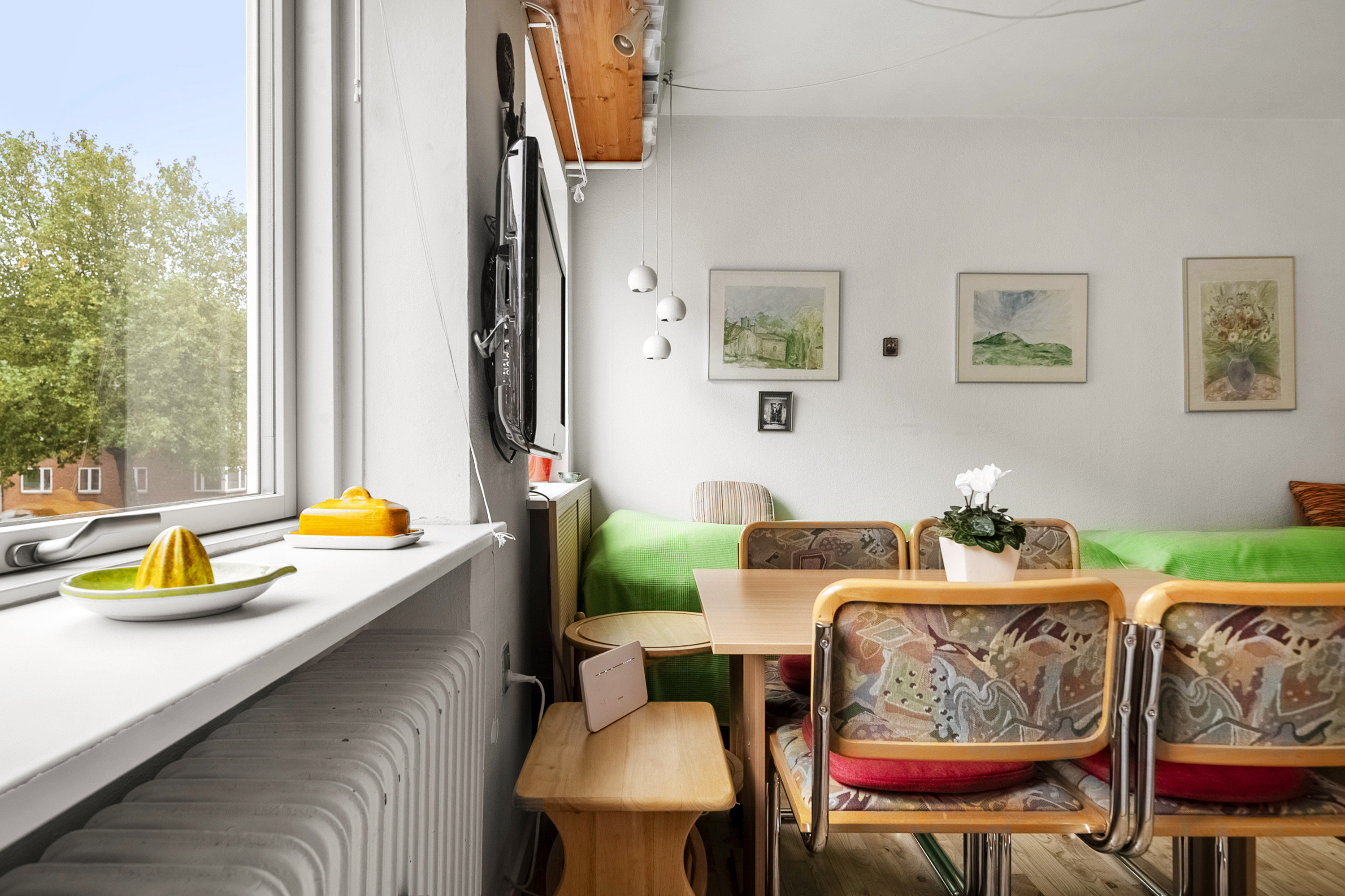 Fremhævet spisestue billede i fuldskærmstilstand. Billede af Jordbrovej 27, st.. 1., Christiansbjerg, 8200 Aarhus N