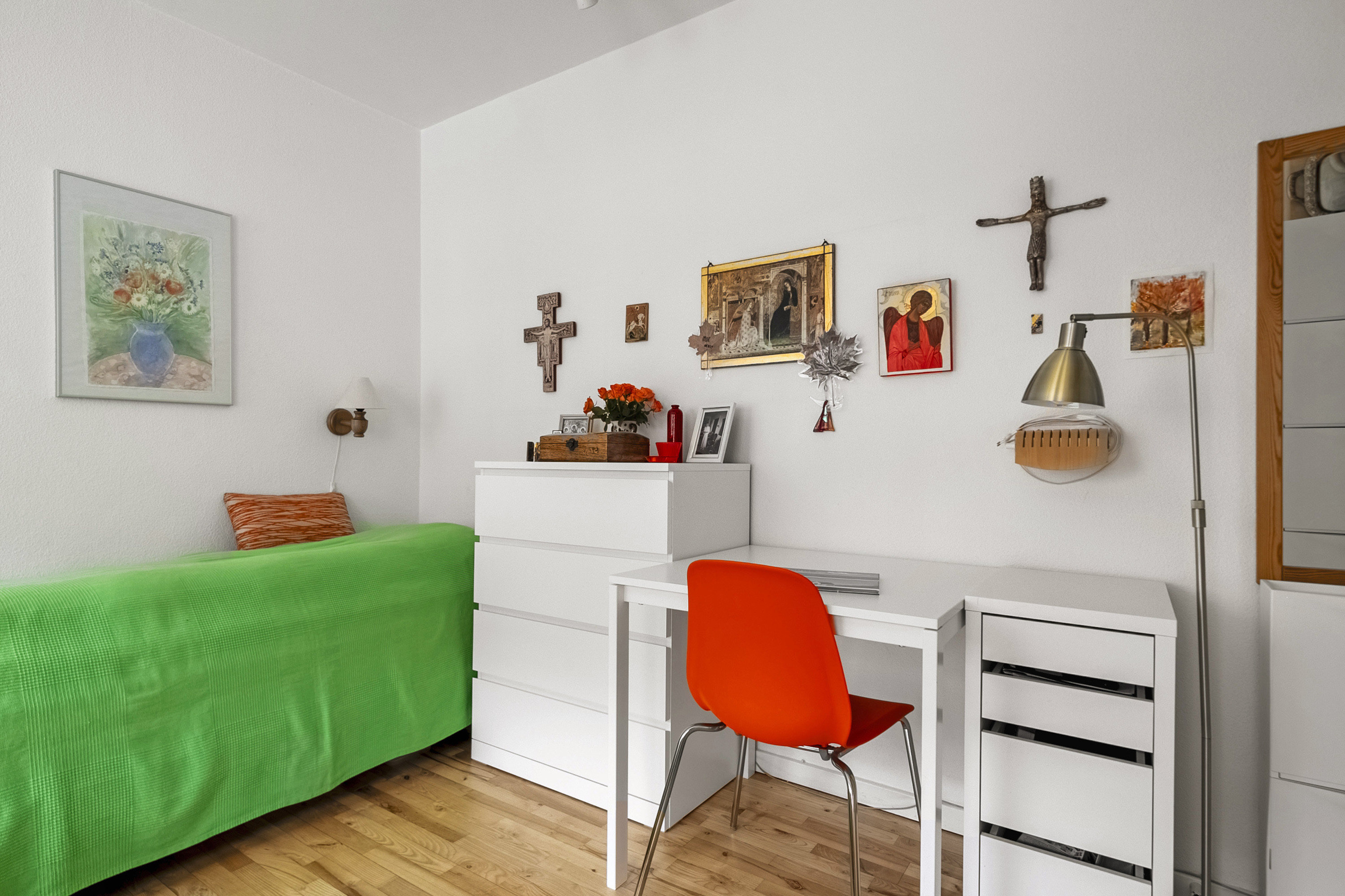 Fremhævet soveværelse billede i fuldskærmstilstand. Billede af Jordbrovej 27, st.. 1., Christiansbjerg, 8200 Aarhus N