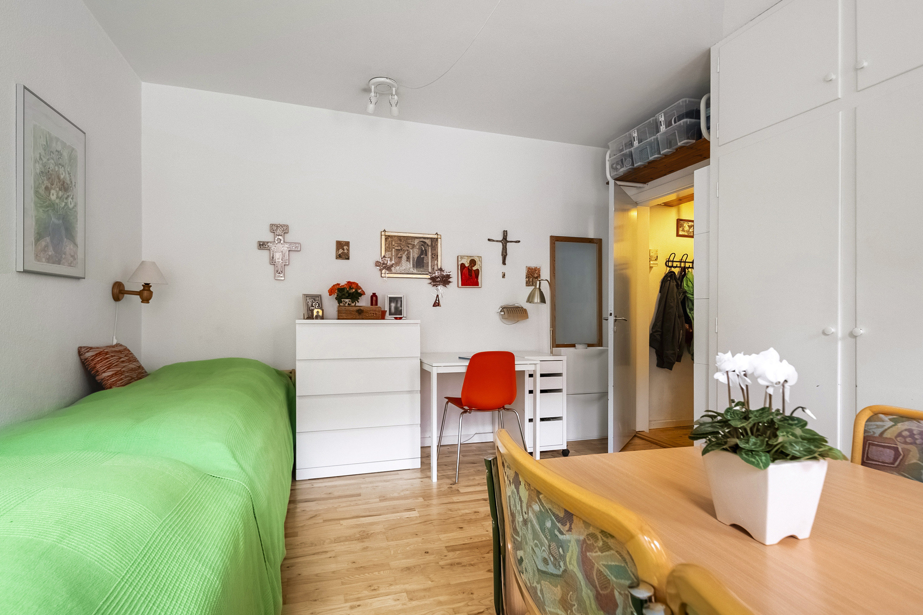 Fremhævet soveværelse billede i fuldskærmstilstand. Billede af Jordbrovej 27, st.. 1., Christiansbjerg, 8200 Aarhus N