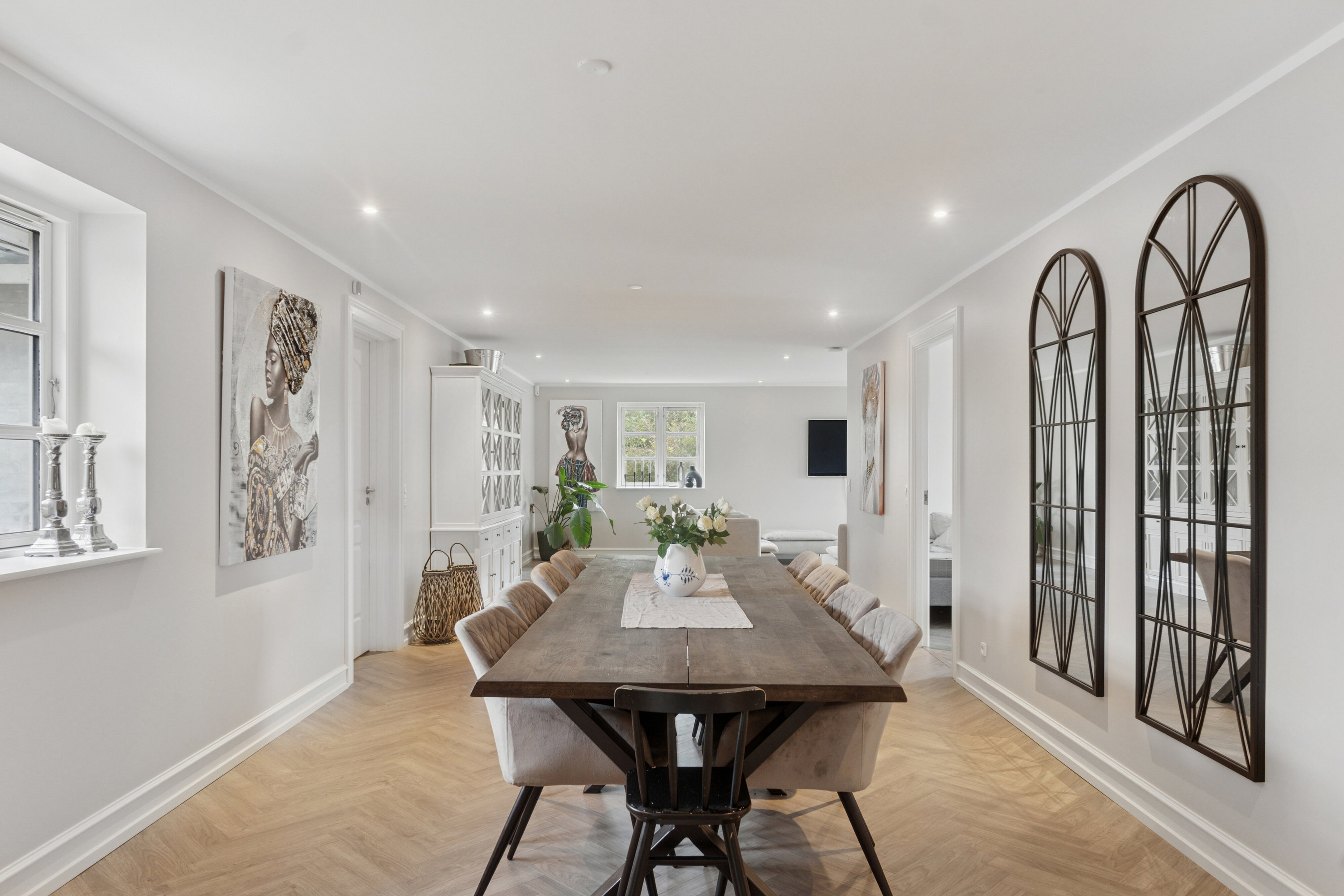 Fremhævet spisestue billede i fuldskærmstilstand. Billede af Høstenvej 21, Høsten, 4690 Haslev