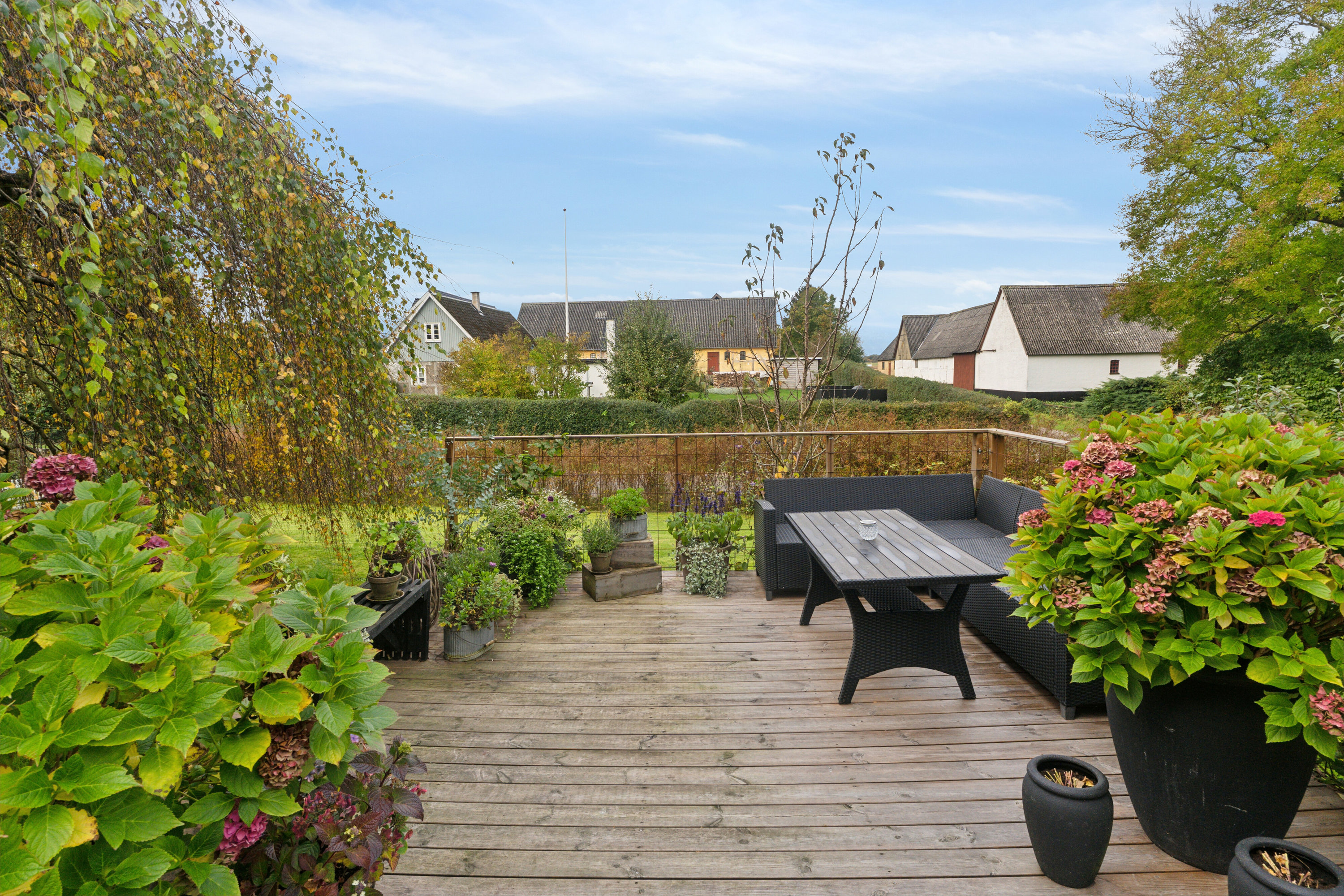 Fremhævet terrasse billede i fuldskærmstilstand. Billede af Høstenvej 21, Høsten, 4690 Haslev