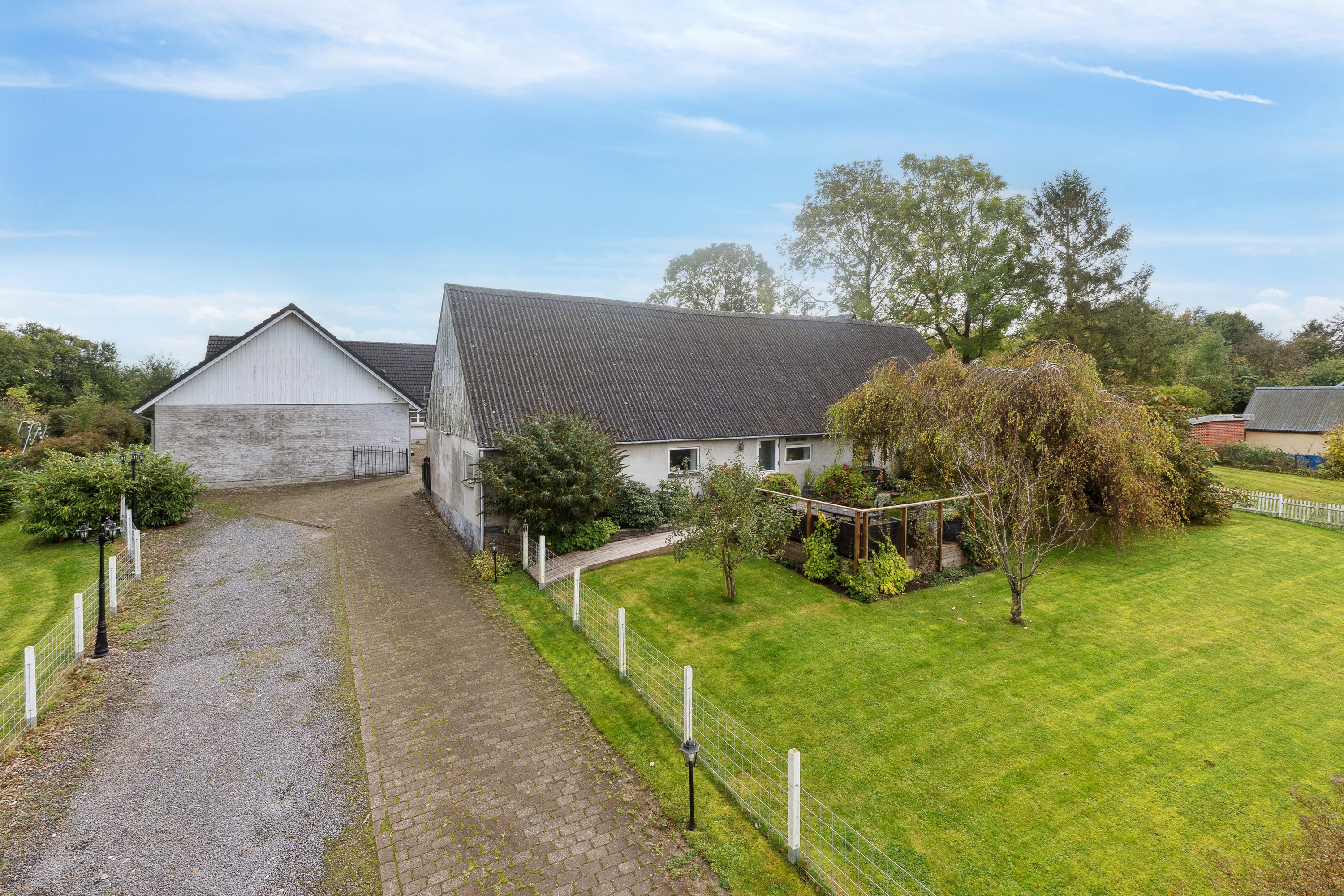 Fremhævet set fra vejen billede i fuldskærmstilstand. Billede af Høstenvej 21, Høsten, 4690 Haslev