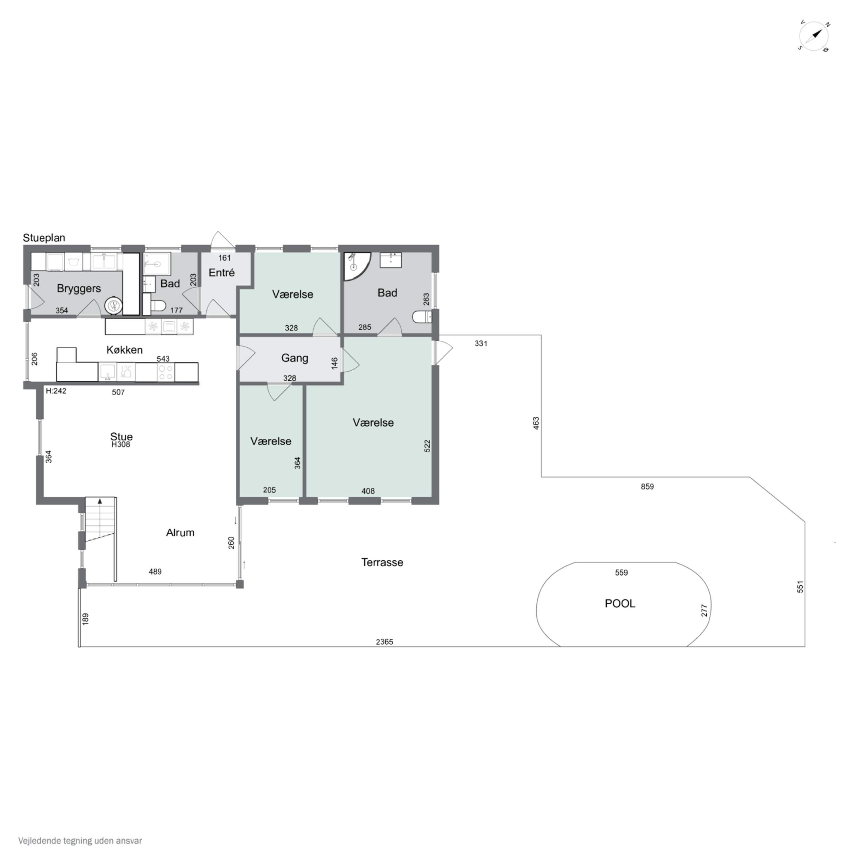 Plantegninger billede af Nymarksvej 22, 2650 Hvidovre