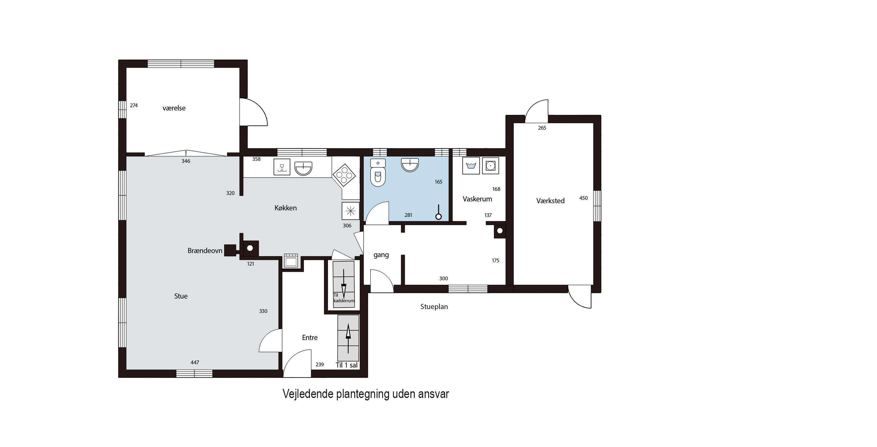 Plantegninger billede af Sportsvej 6, Flemløse, 5620 Glamsbjerg