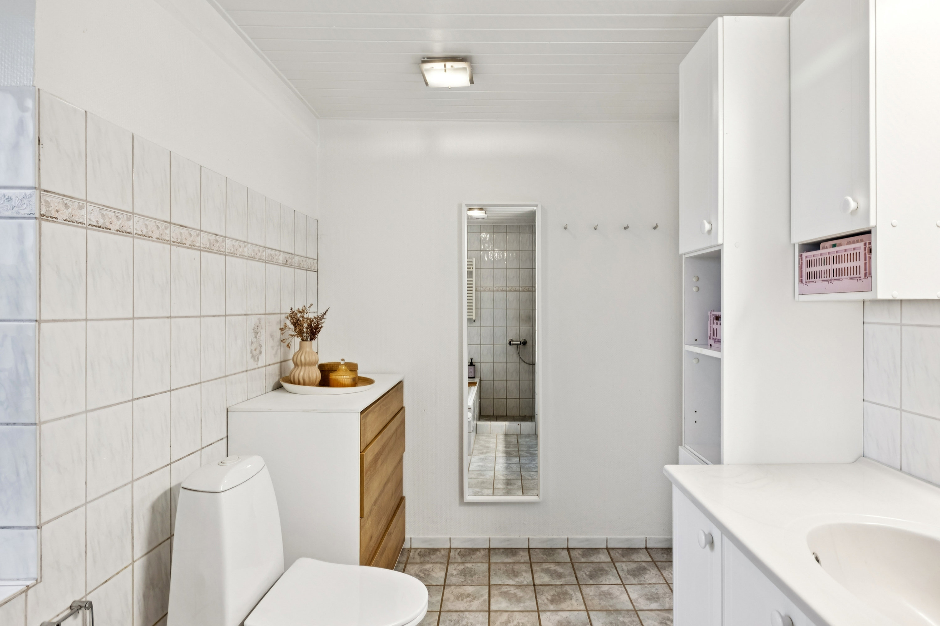 Fremhævet badeværelse billede i fuldskærmstilstand. Billede af Brunhøjvej 6, 8585 Glesborg