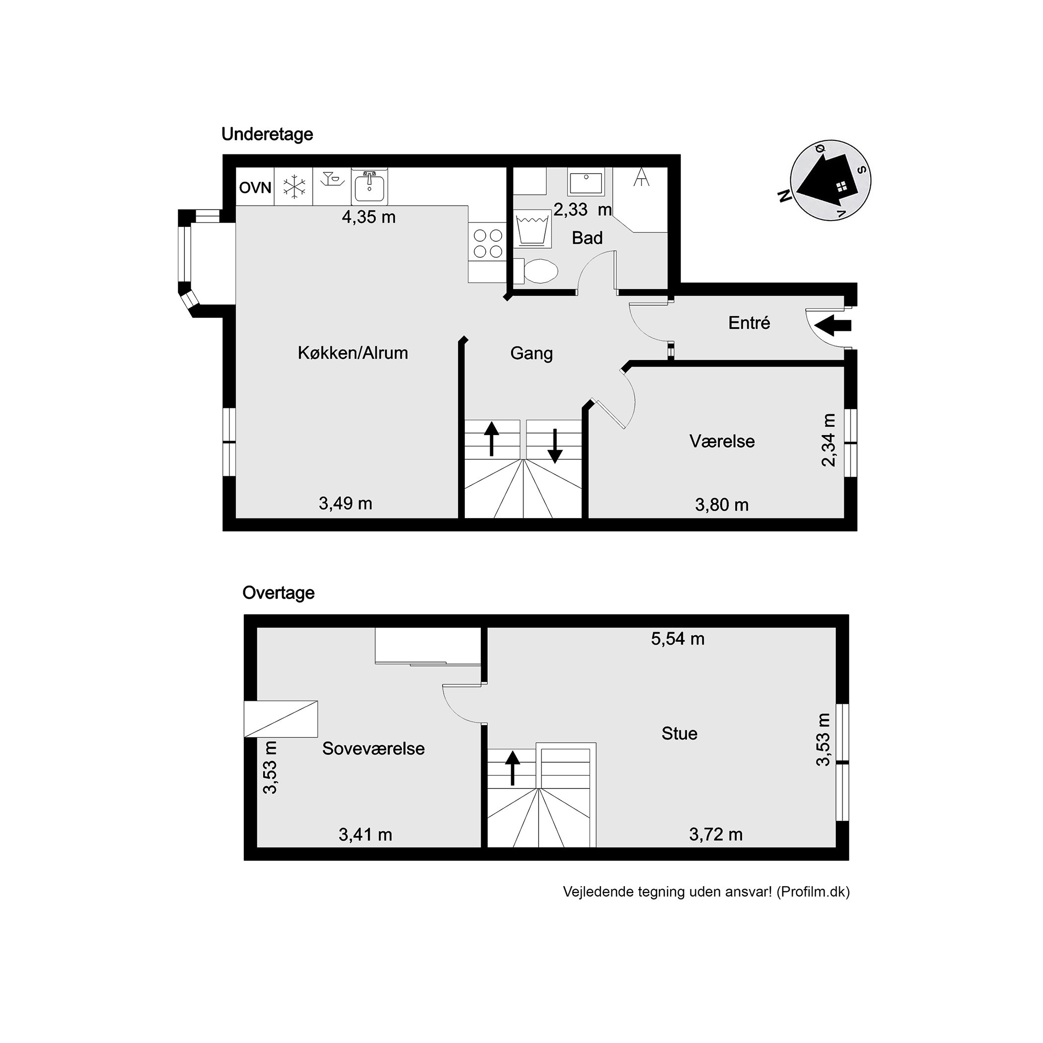 Plantegninger billede af Ørstedsgade 34F, Centrum, 7100 Vejle