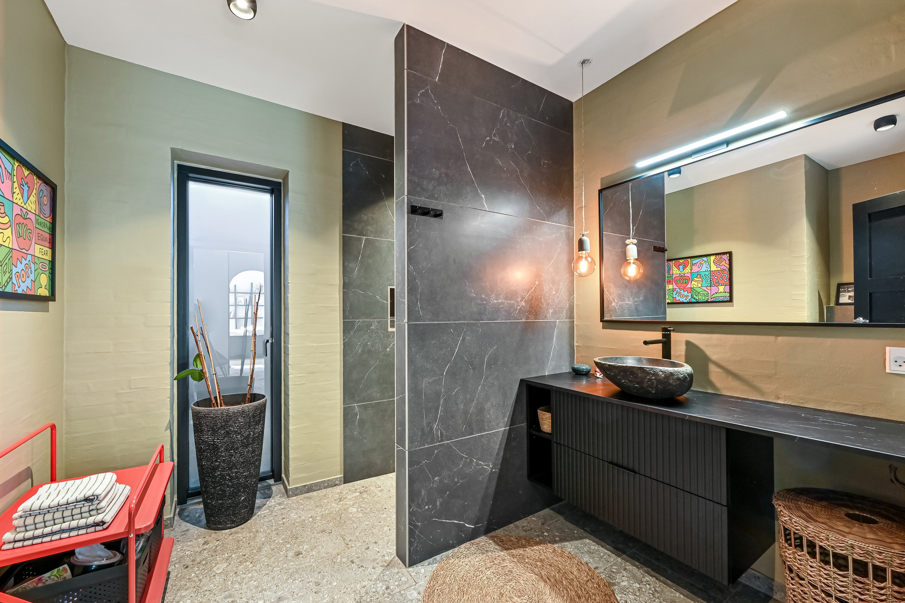 Fremhævet badeværelse billede i fuldskærmstilstand. Billede af Rønnebakken 8, Tjørring, 7400 Herning