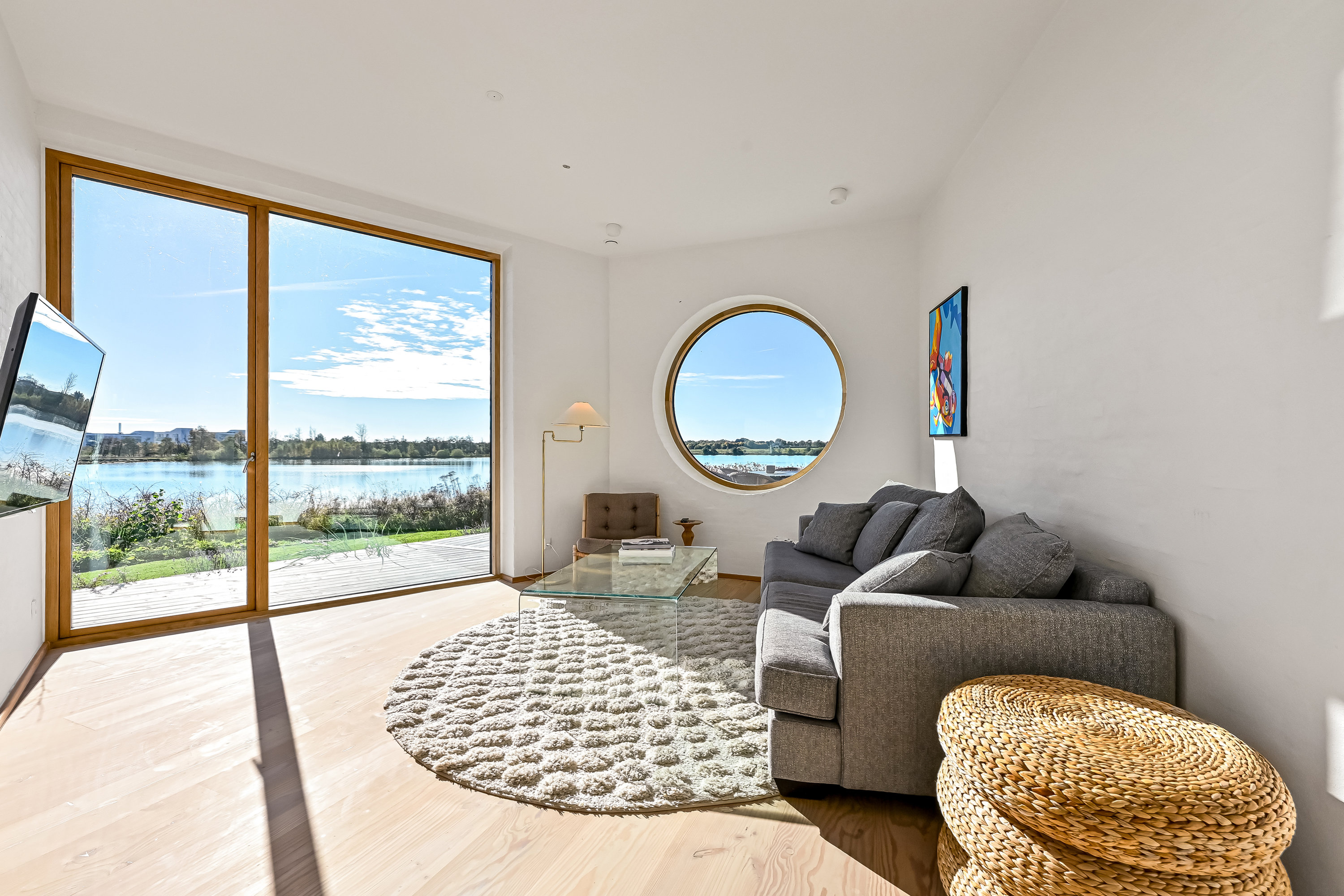 Fremhævet stue billede i fuldskærmstilstand. Billede af Rønnebakken 8, Tjørring, 7400 Herning