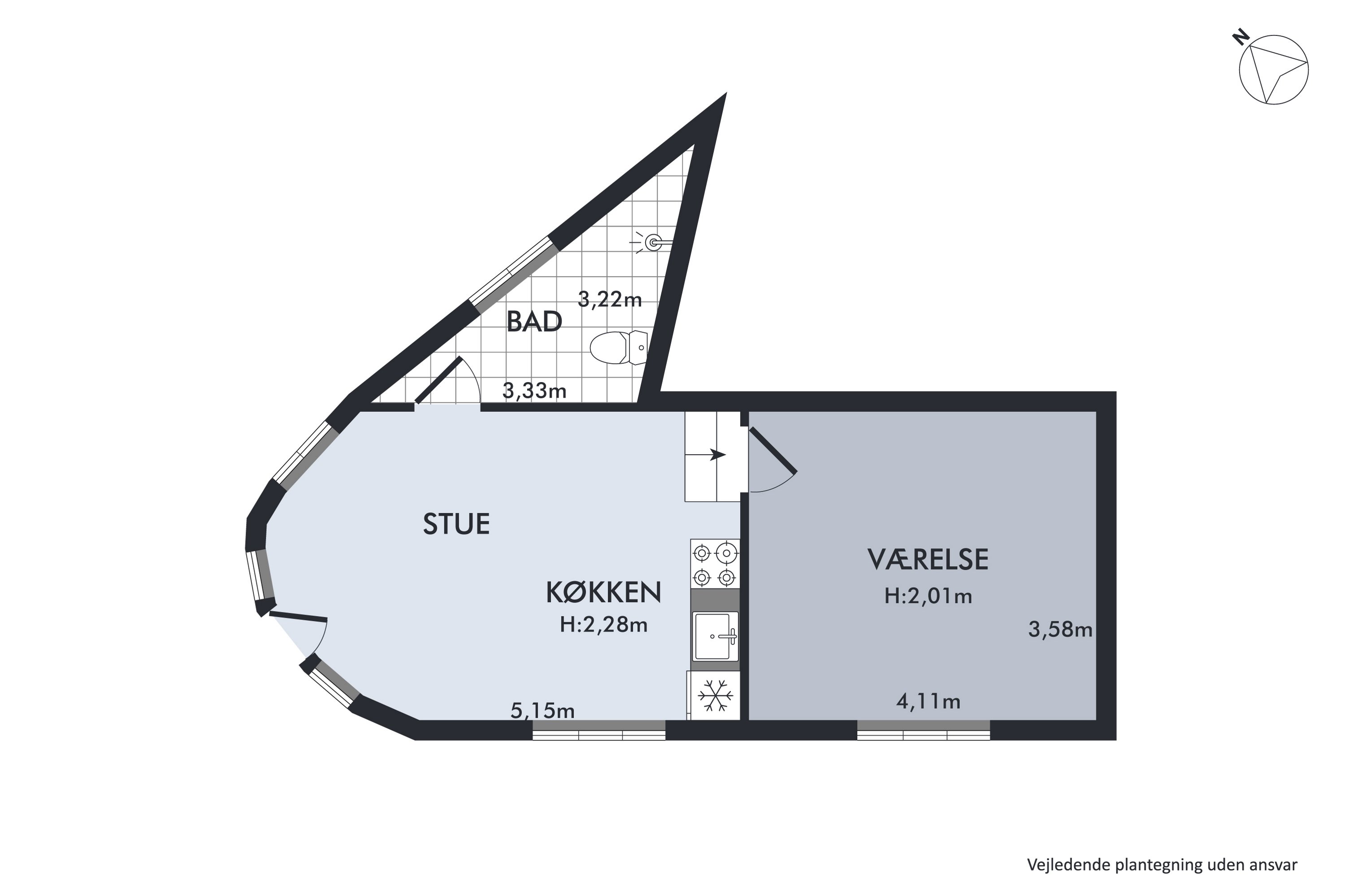 Plantegninger billede af Ewaldsgade 14, kld.., 8000 Aarhus C