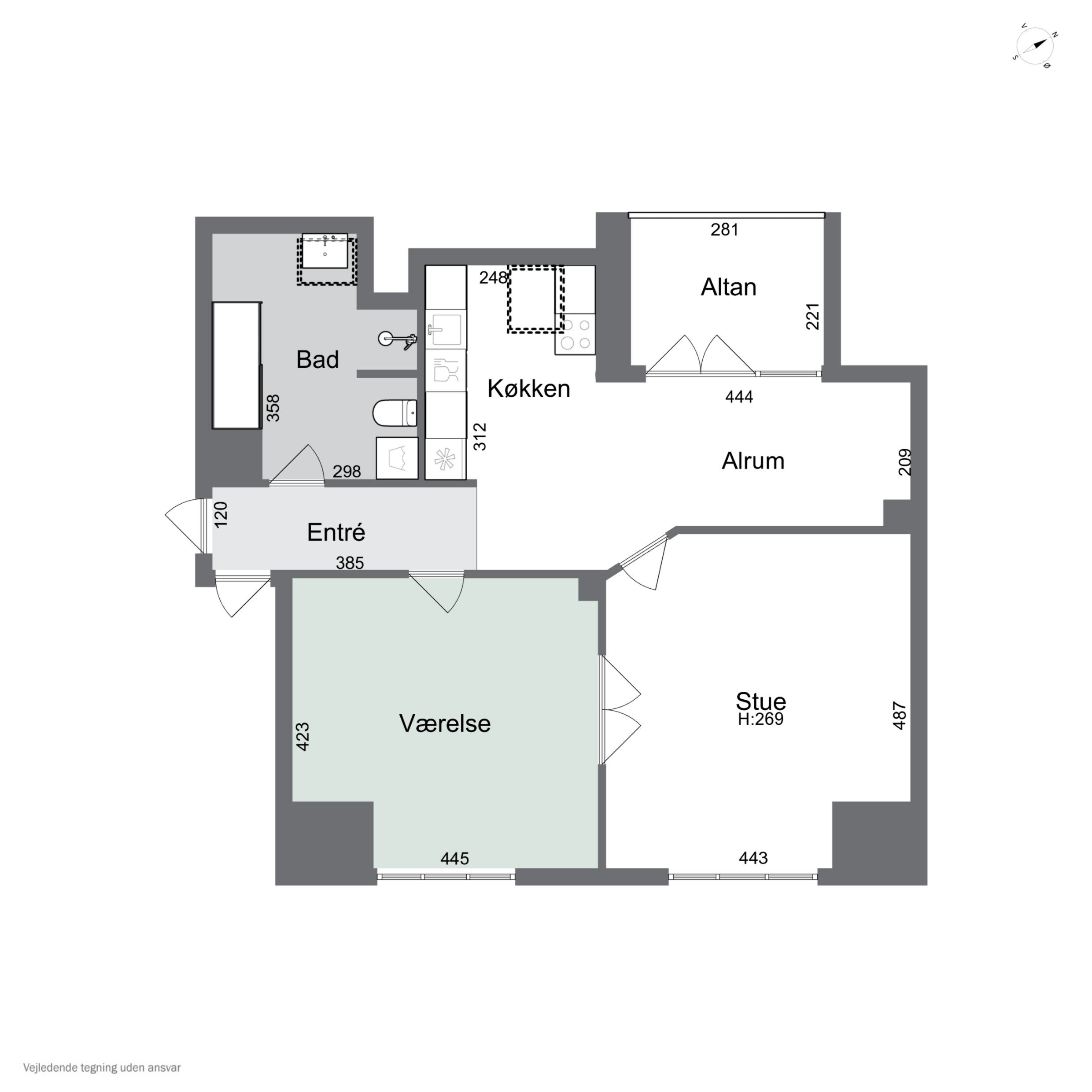 Plantegninger billede af Læssøegade 13, 4., 5000 Odense C