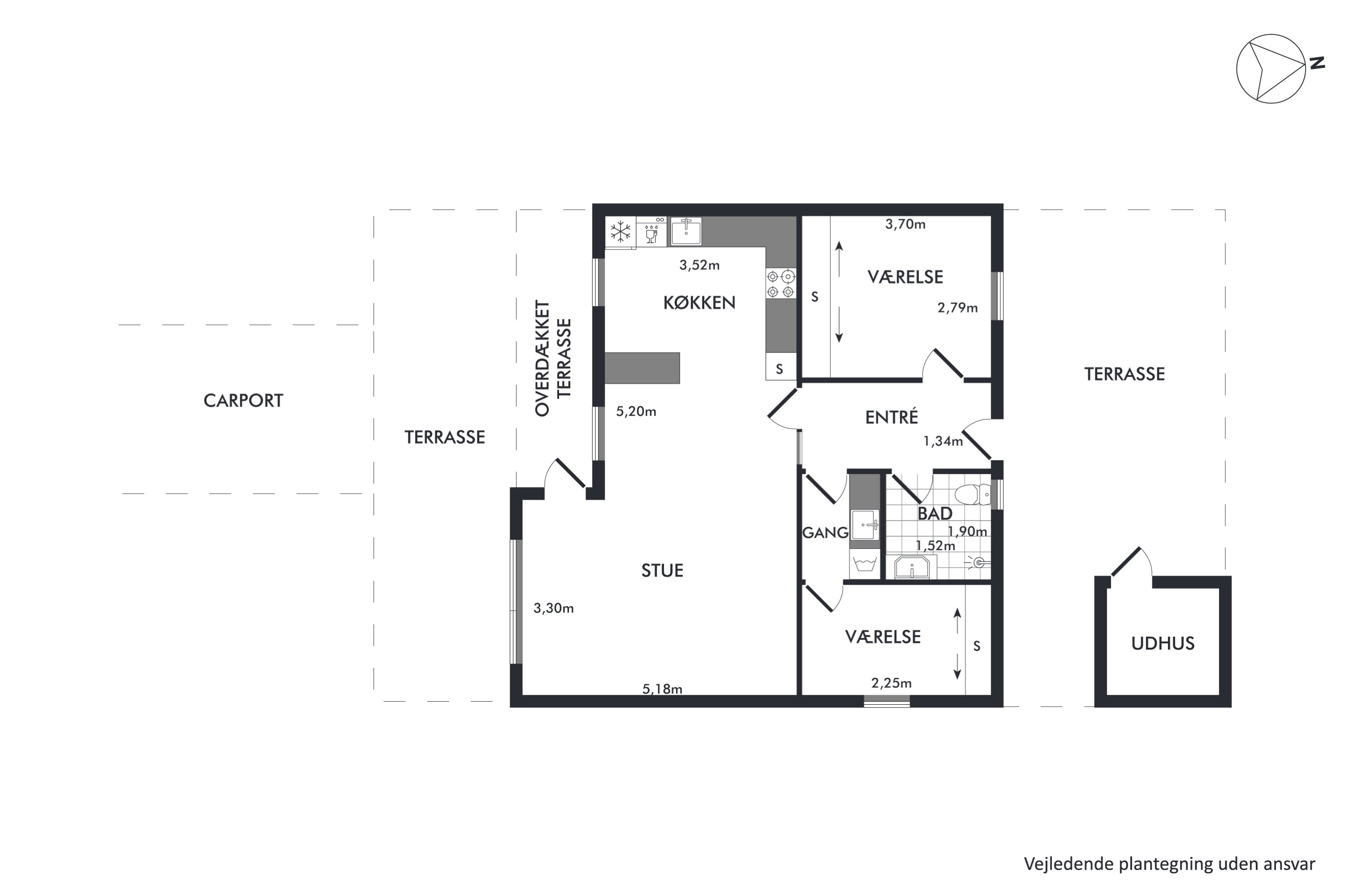 Plantegninger billede af Skovbakkevej 88A, 8800 Viborg