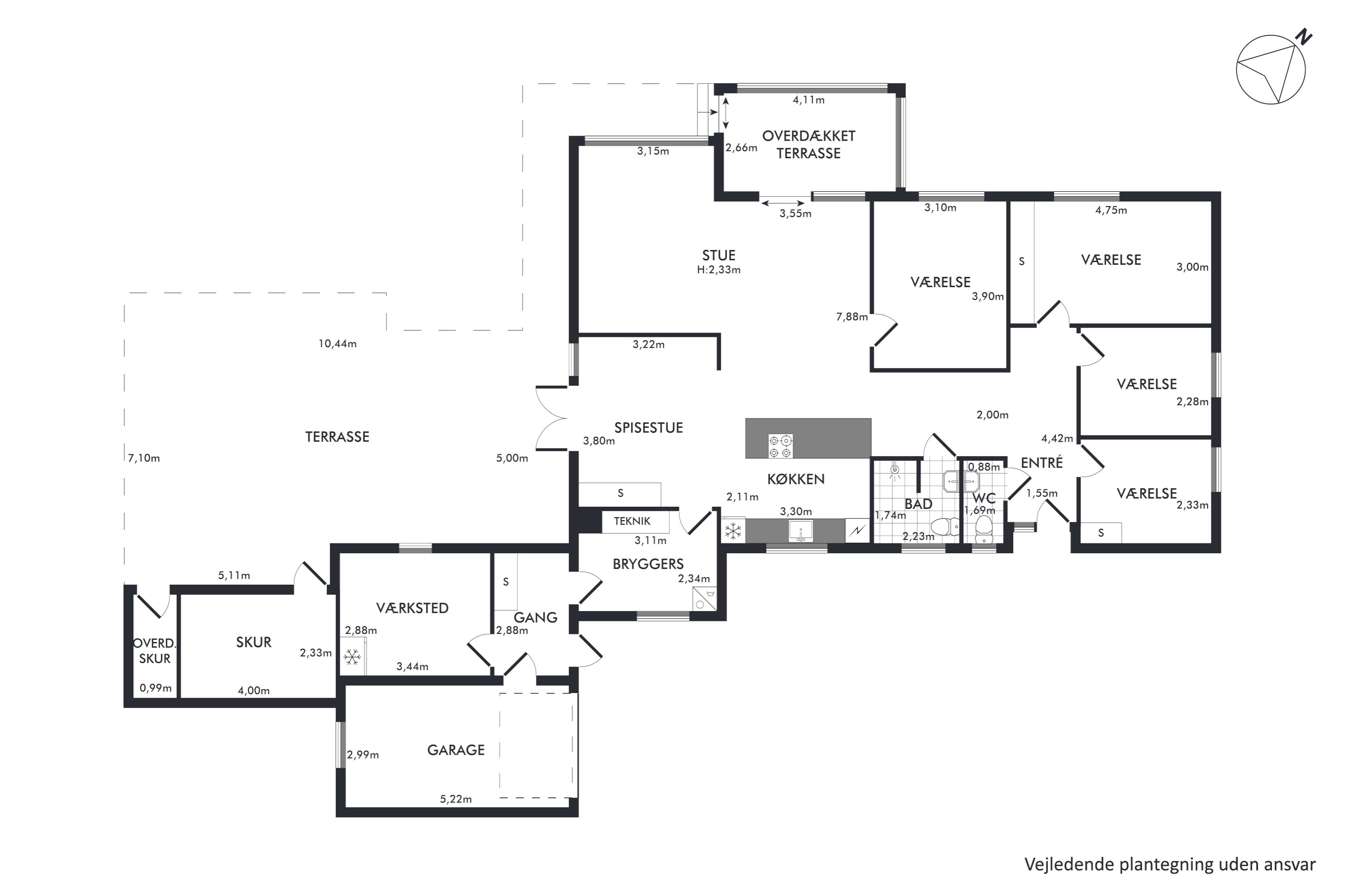 Plantegninger billede af Korsnæbsvej 34, 4673 Rødvig Stevns