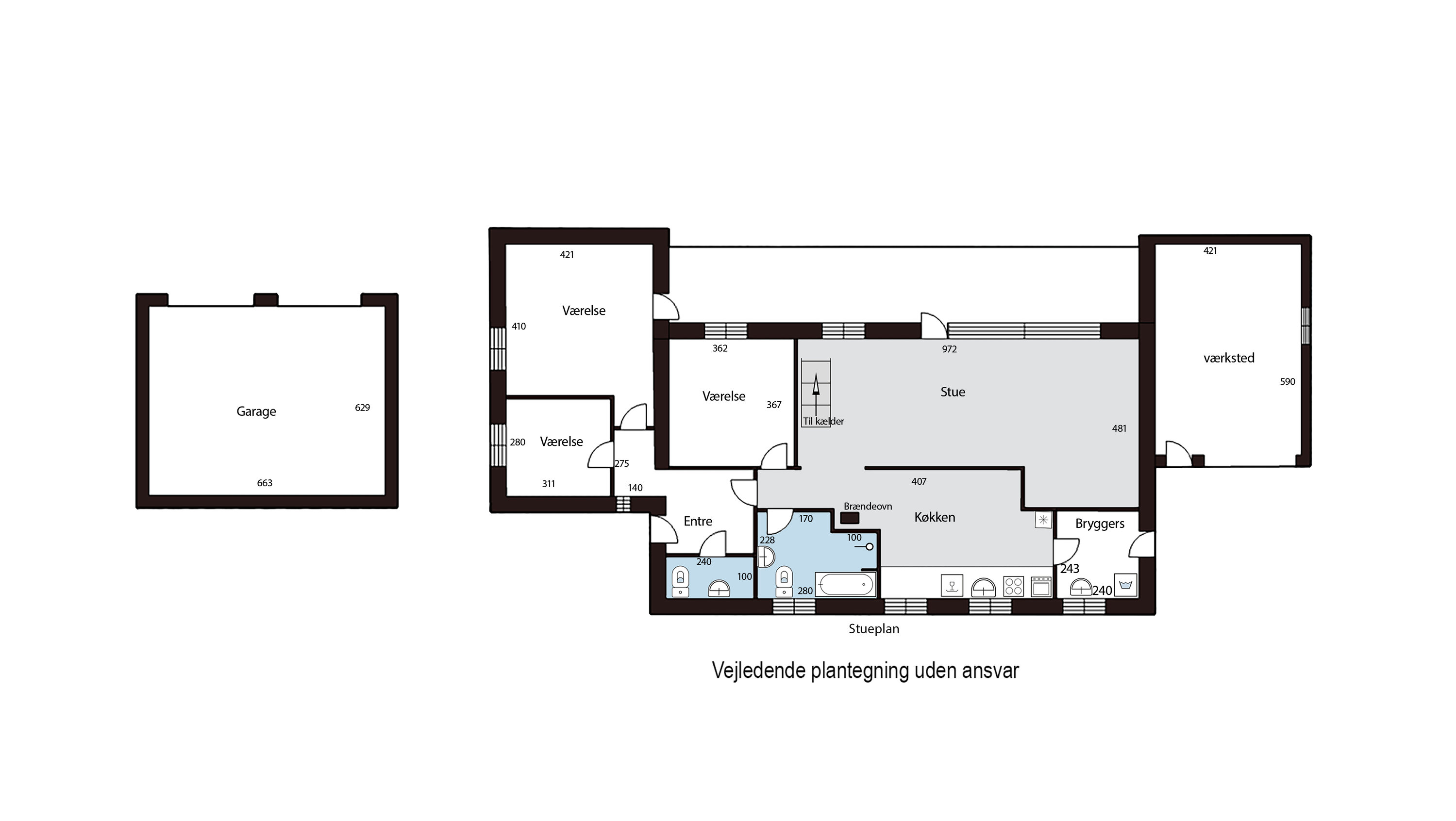 Plantegninger billede af Violvænget 6, Skallebølle, 5492 Vissenbjerg