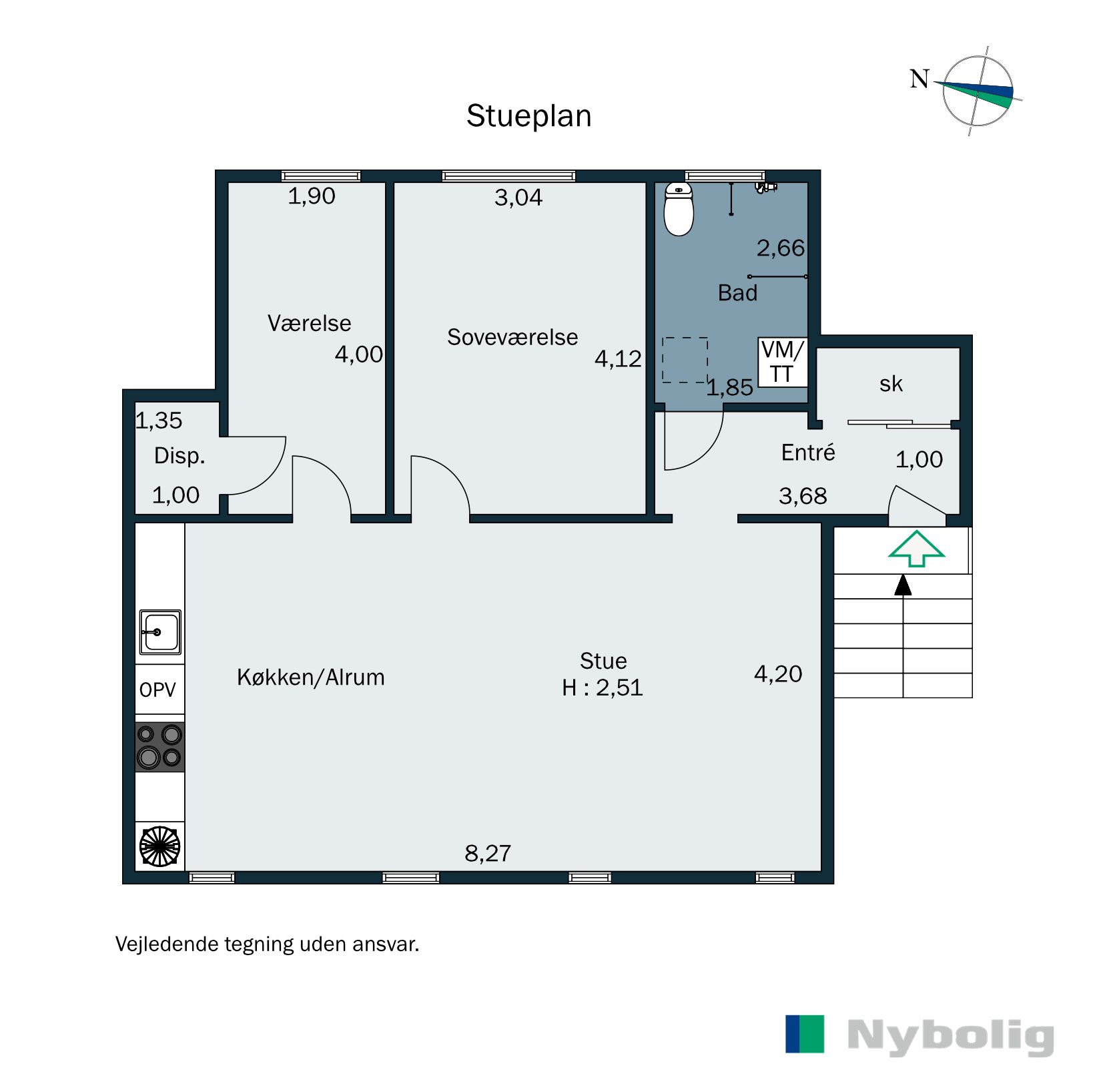 Plantegninger billede af Nørrebrogade 64, 8700 Horsens