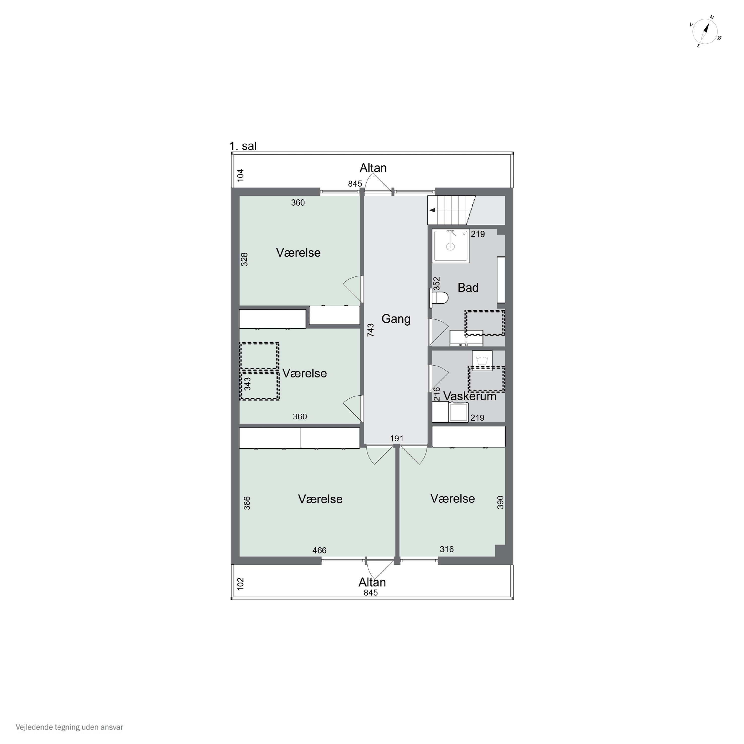 Plantegninger billede af Rudbølvej 7, 2650 Hvidovre