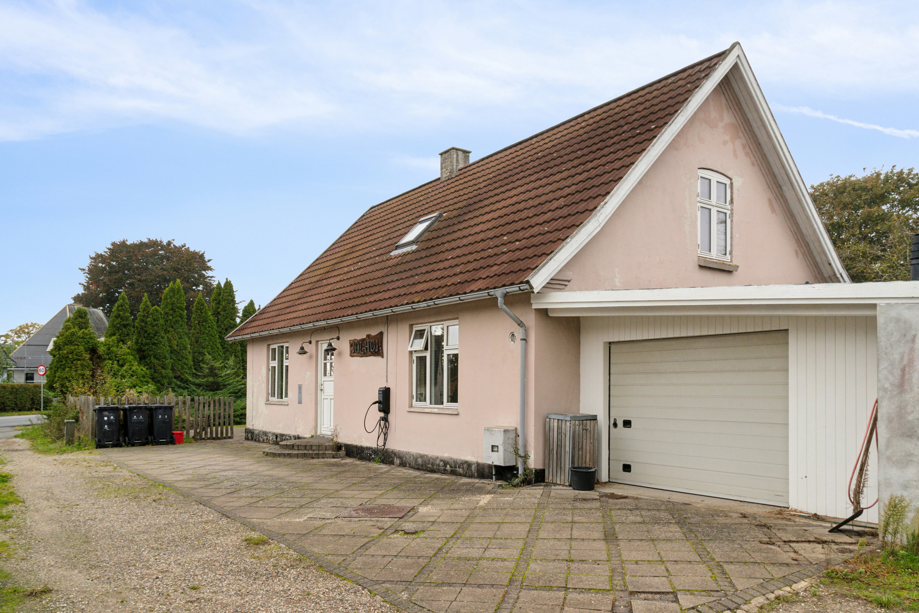 Fremhævet set fra haven billede i fuldskærmstilstand. Billede af Sorøvej 372, Ganges Bro, 4700 Næstved