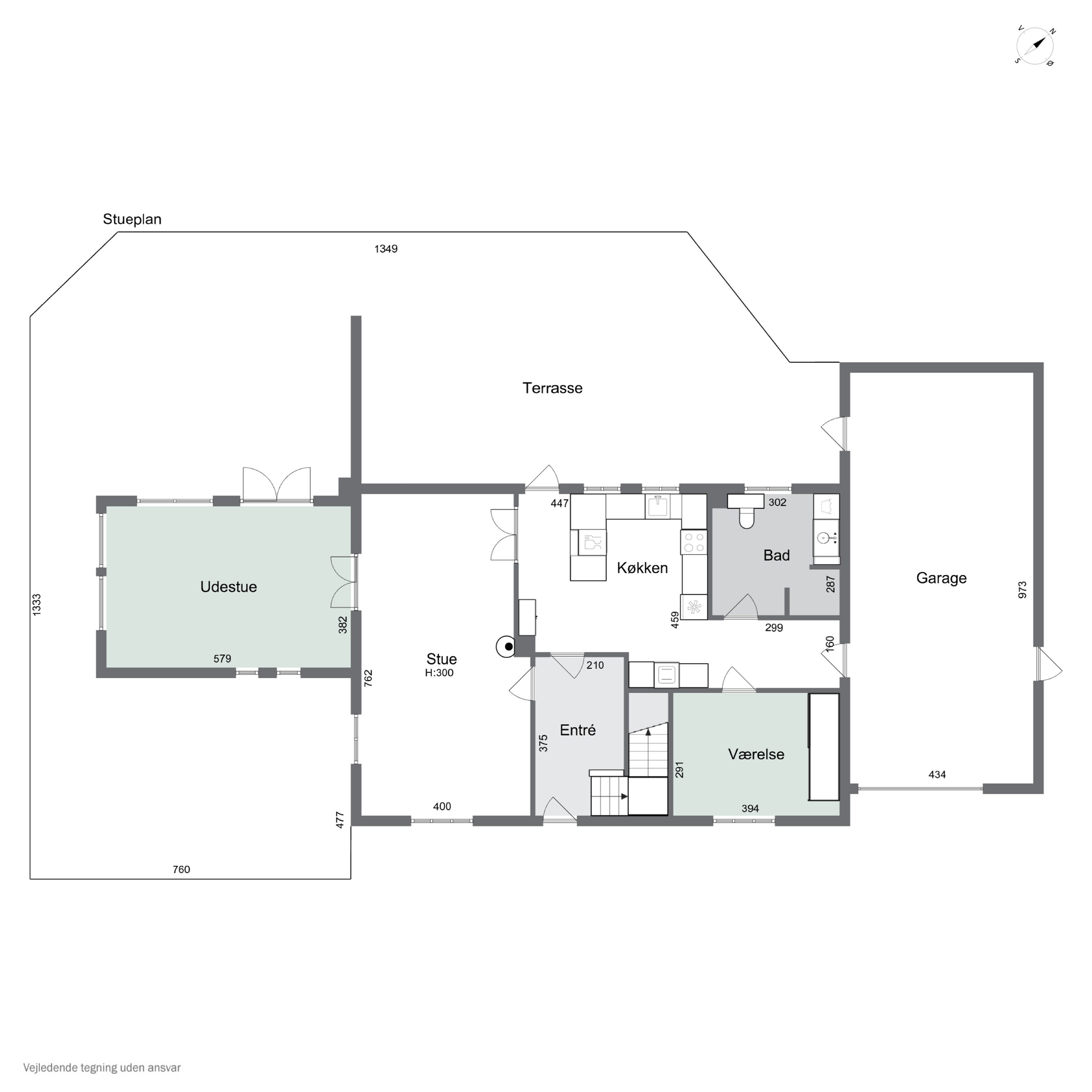 Plantegninger billede af Sorøvej 372, Ganges Bro, 4700 Næstved