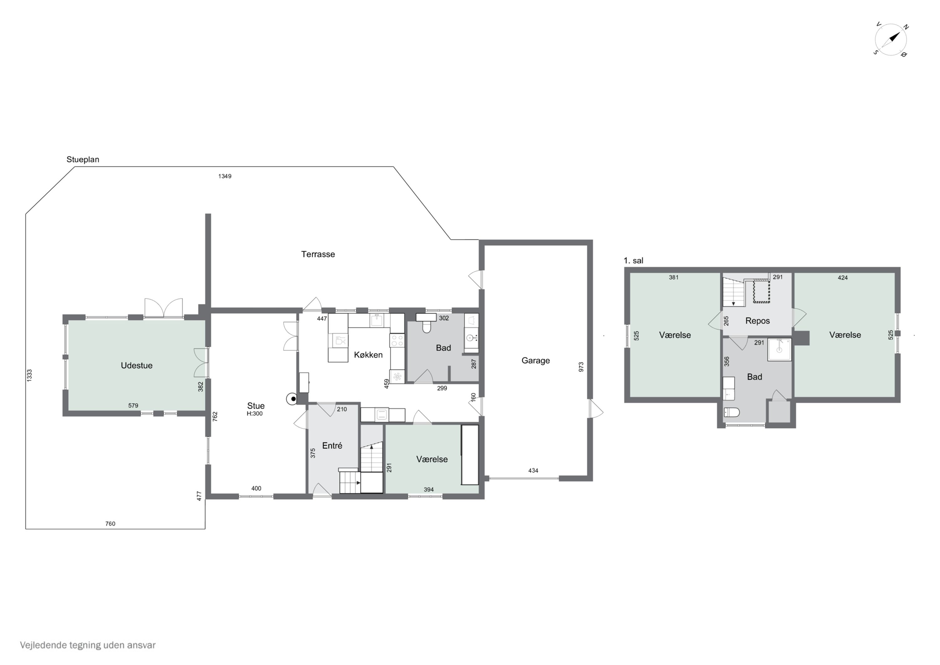 Plantegninger billede af Sorøvej 372, Ganges Bro, 4700 Næstved