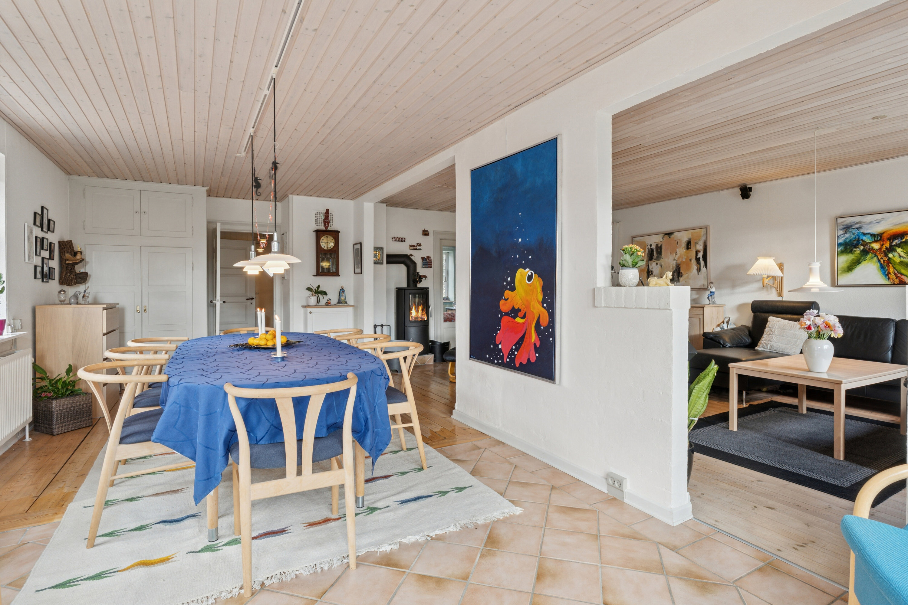 Fremhævet spisestue billede i fuldskærmstilstand. Billede af Fredensgade 12, 9870 Sindal