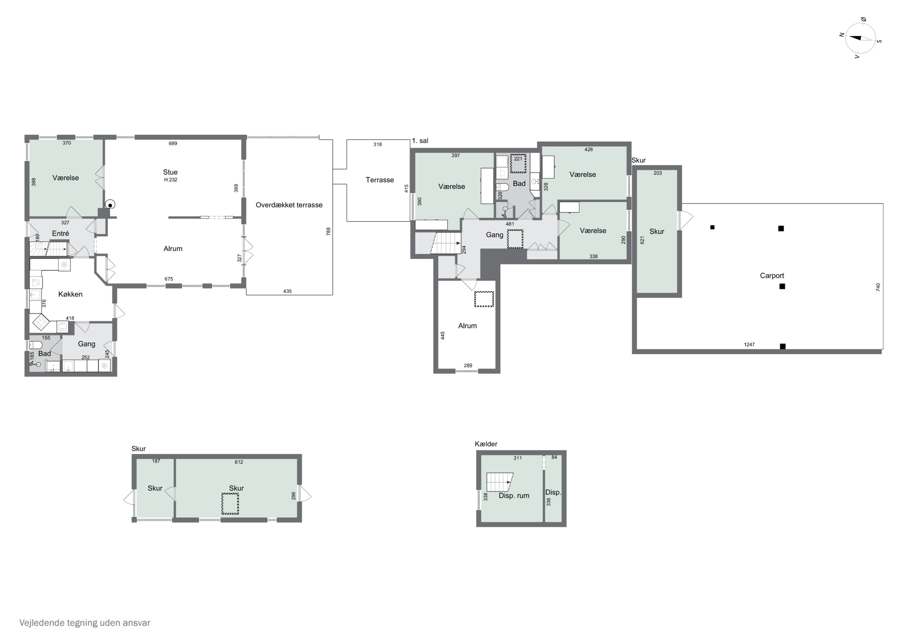 Plantegninger billede af Fredensgade 12, 9870 Sindal