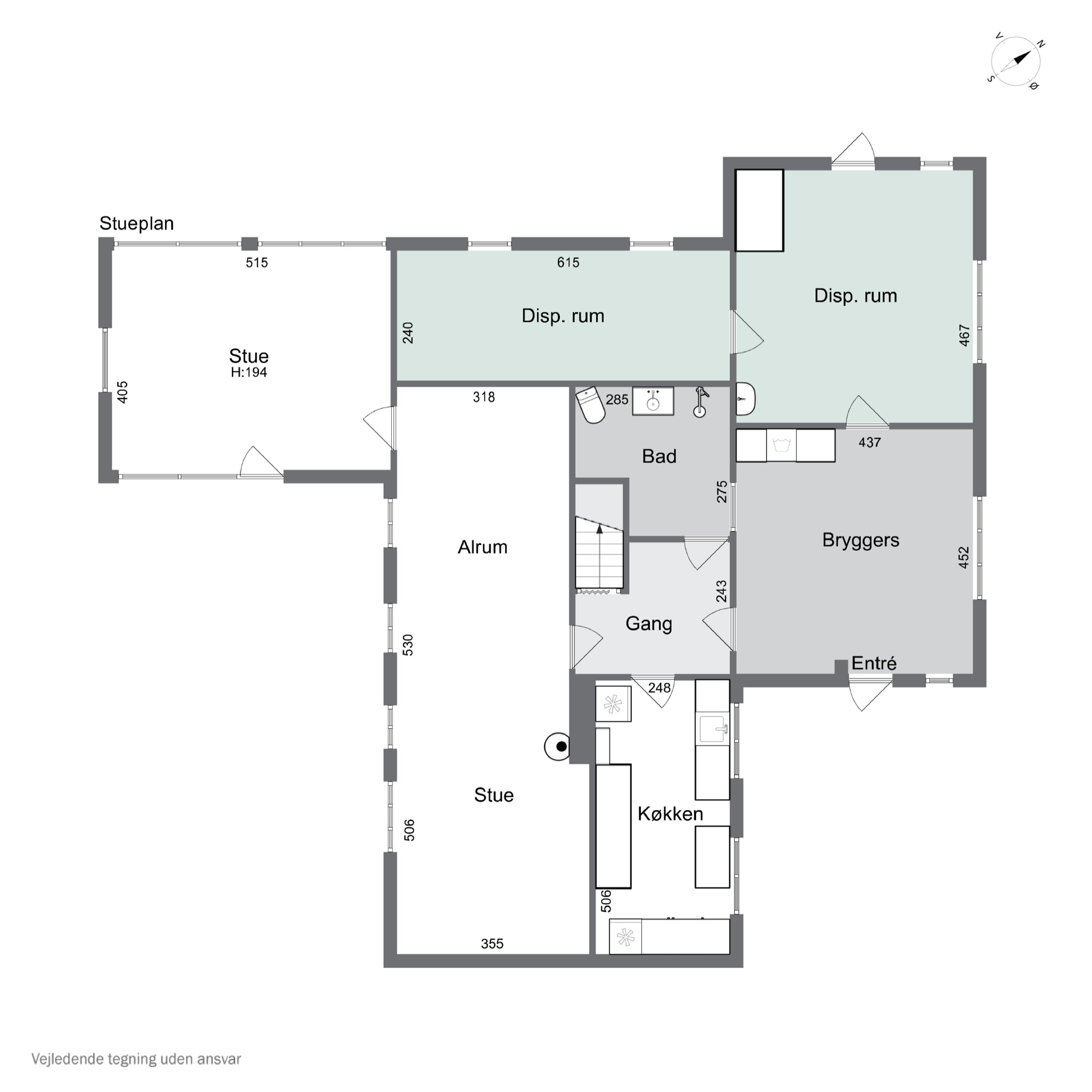 Plantegninger billede af Nordre Smålyngsvej 2, 3720 Aakirkeby