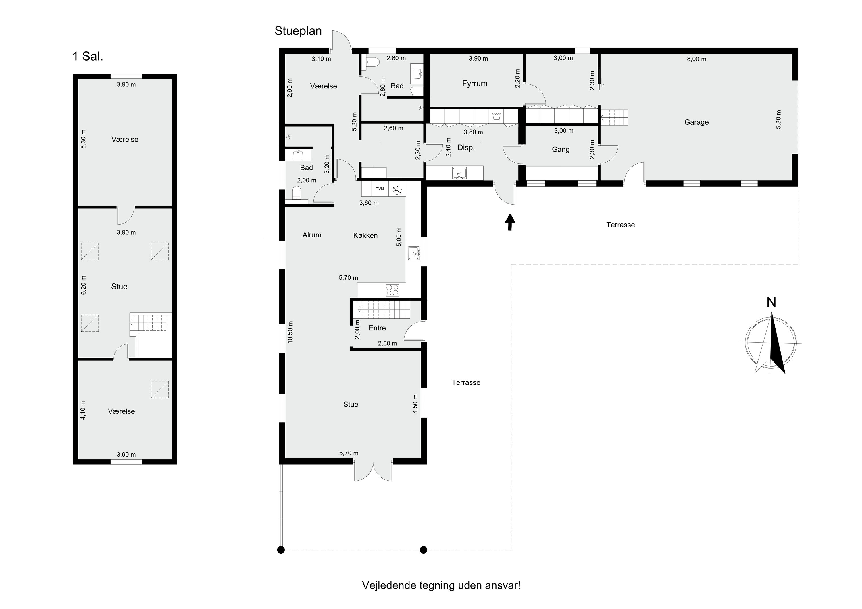Plantegninger billede af Eriksborgvej 46, Grauballe, 8600 Silkeborg