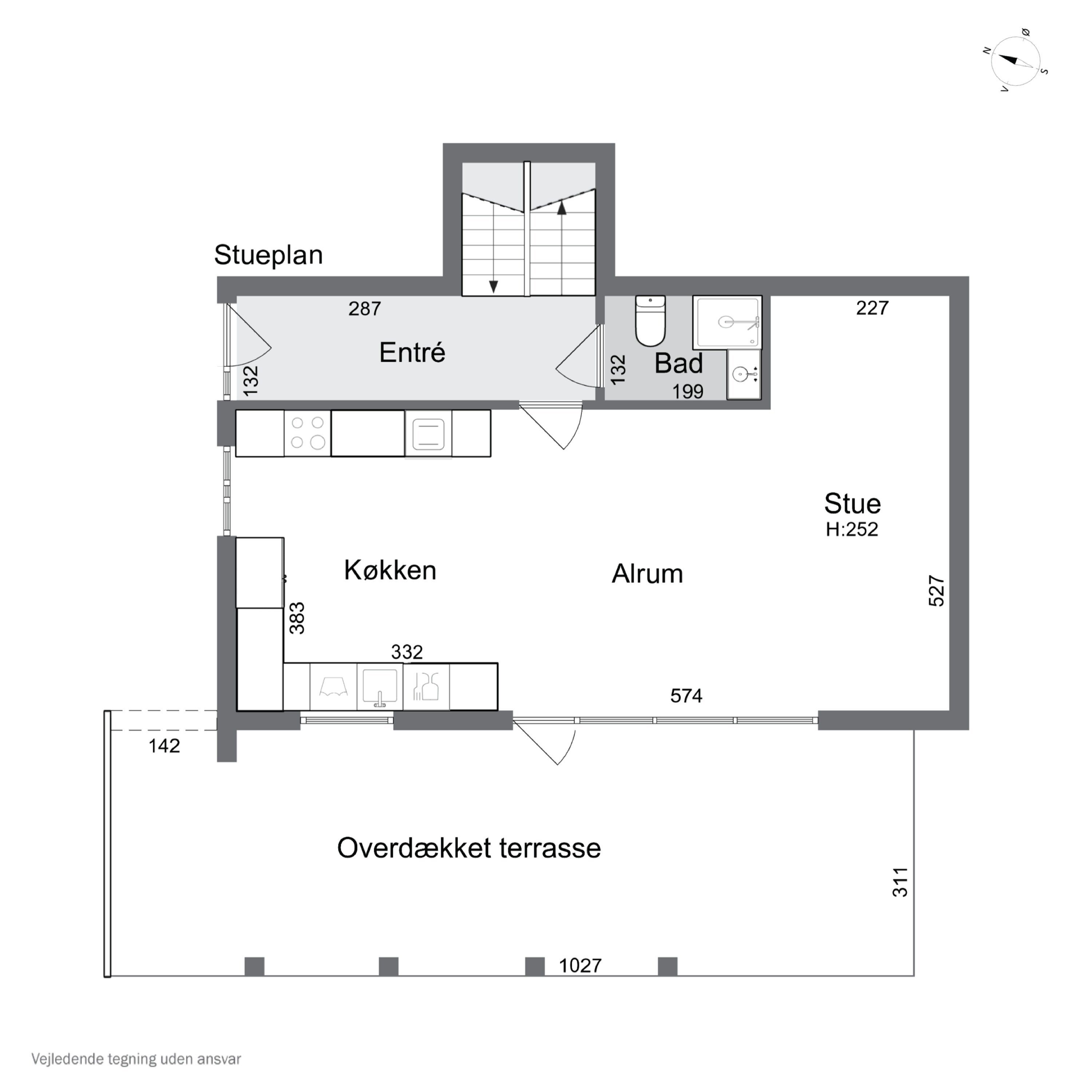 Plantegninger billede af Morbærstien 5, Rønne, 3700 Rønne