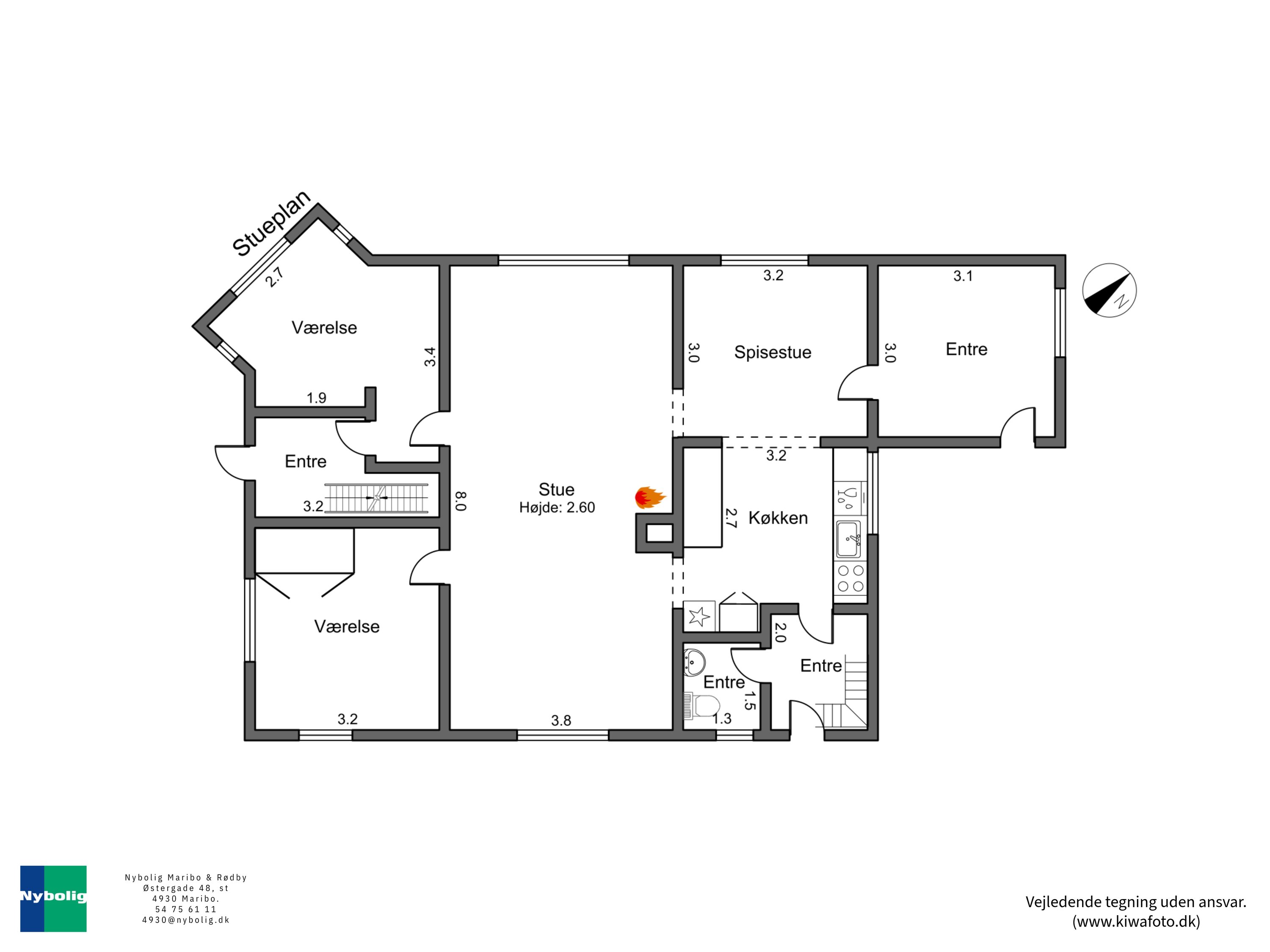 Plantegninger billede af Stationsvej 19, 4941 Bandholm