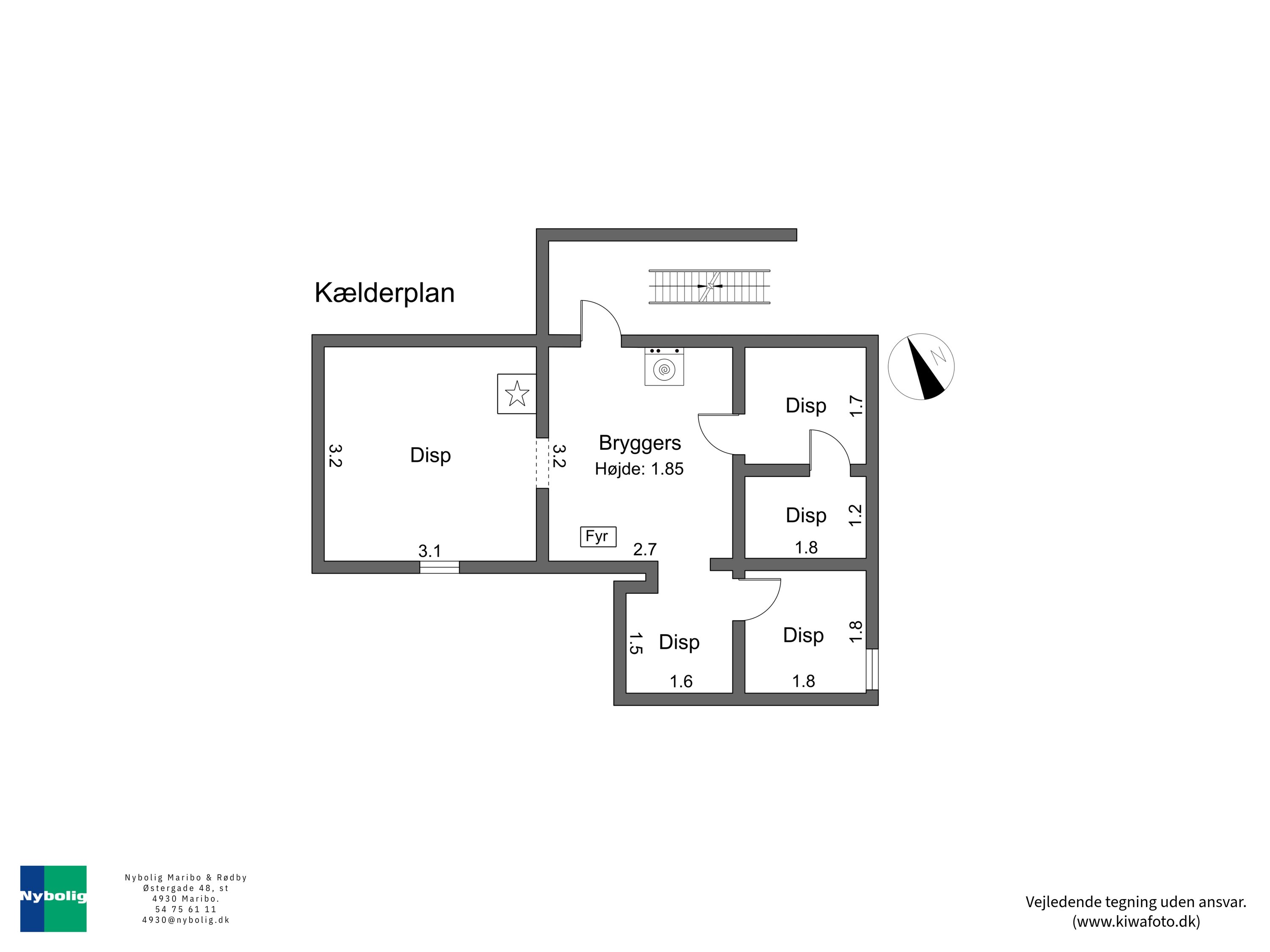 Plantegninger billede af Stationsvej 19, 4941 Bandholm