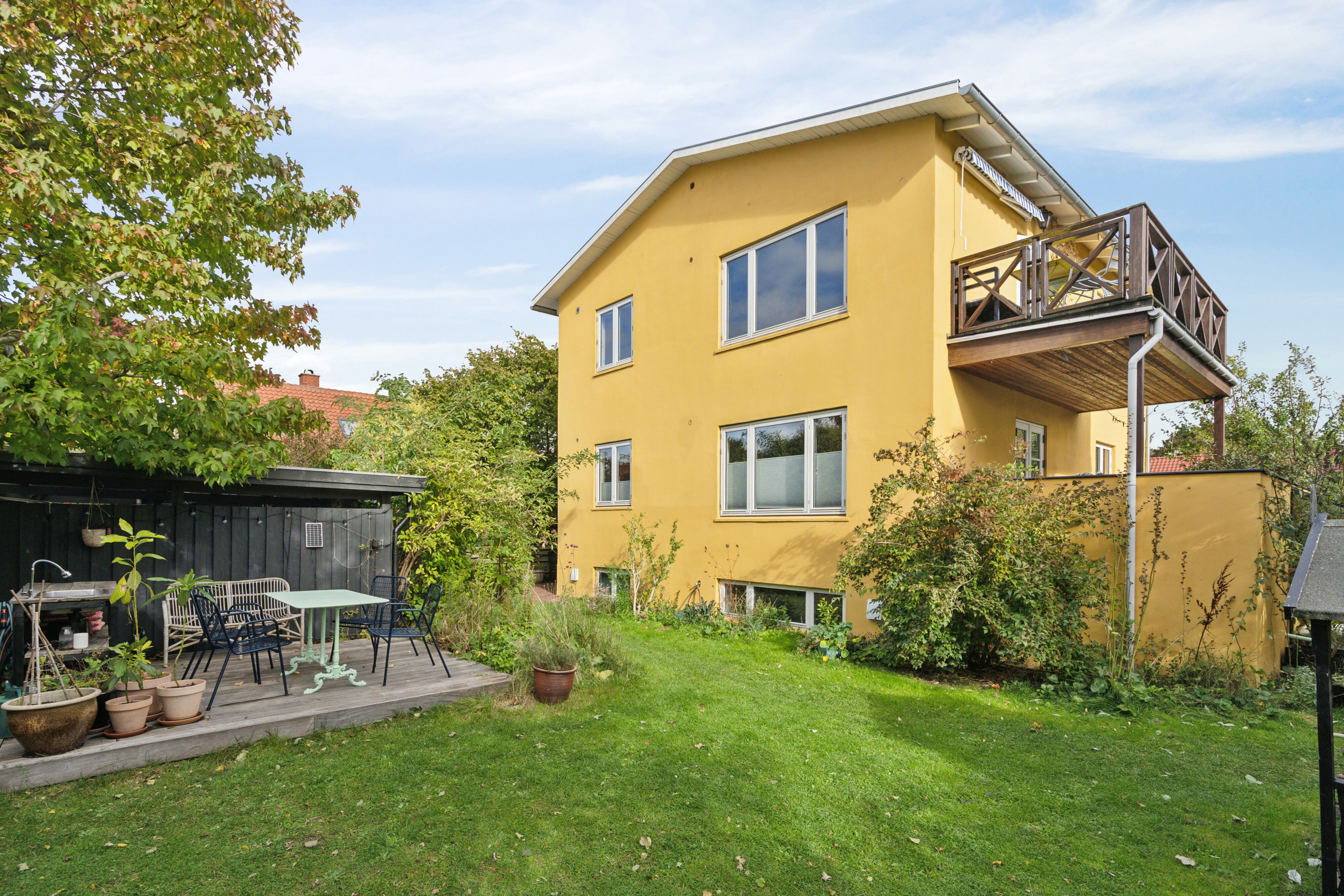 Villalejlighed: Set fra haven på Christiansdal 38, 1., 2610 Rødovre