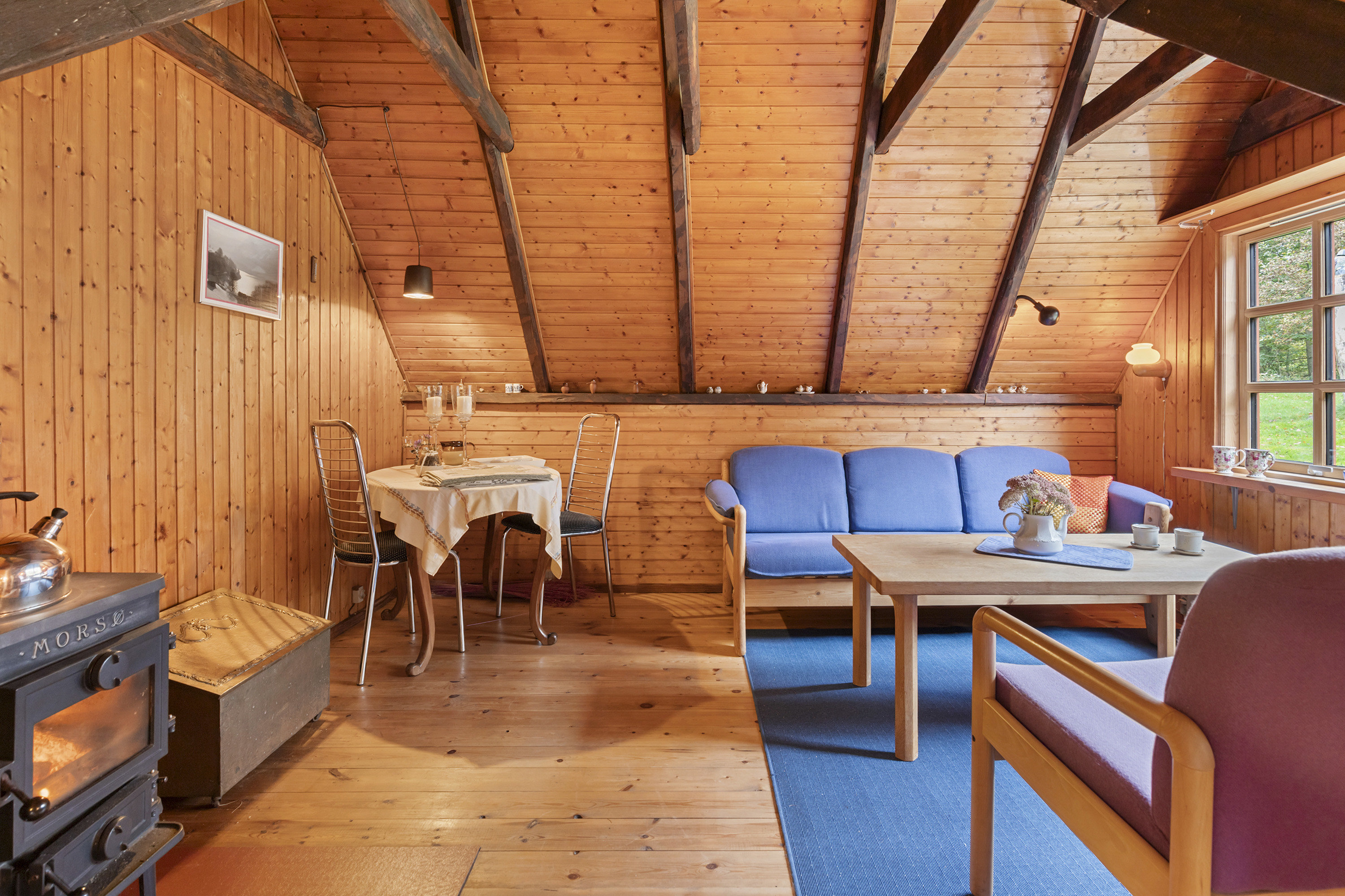 Fremhævet stue sommerhus billede i fuldskærmstilstand. Billede af Gatten Møllevej 83, Gatten, 9640 Farsø