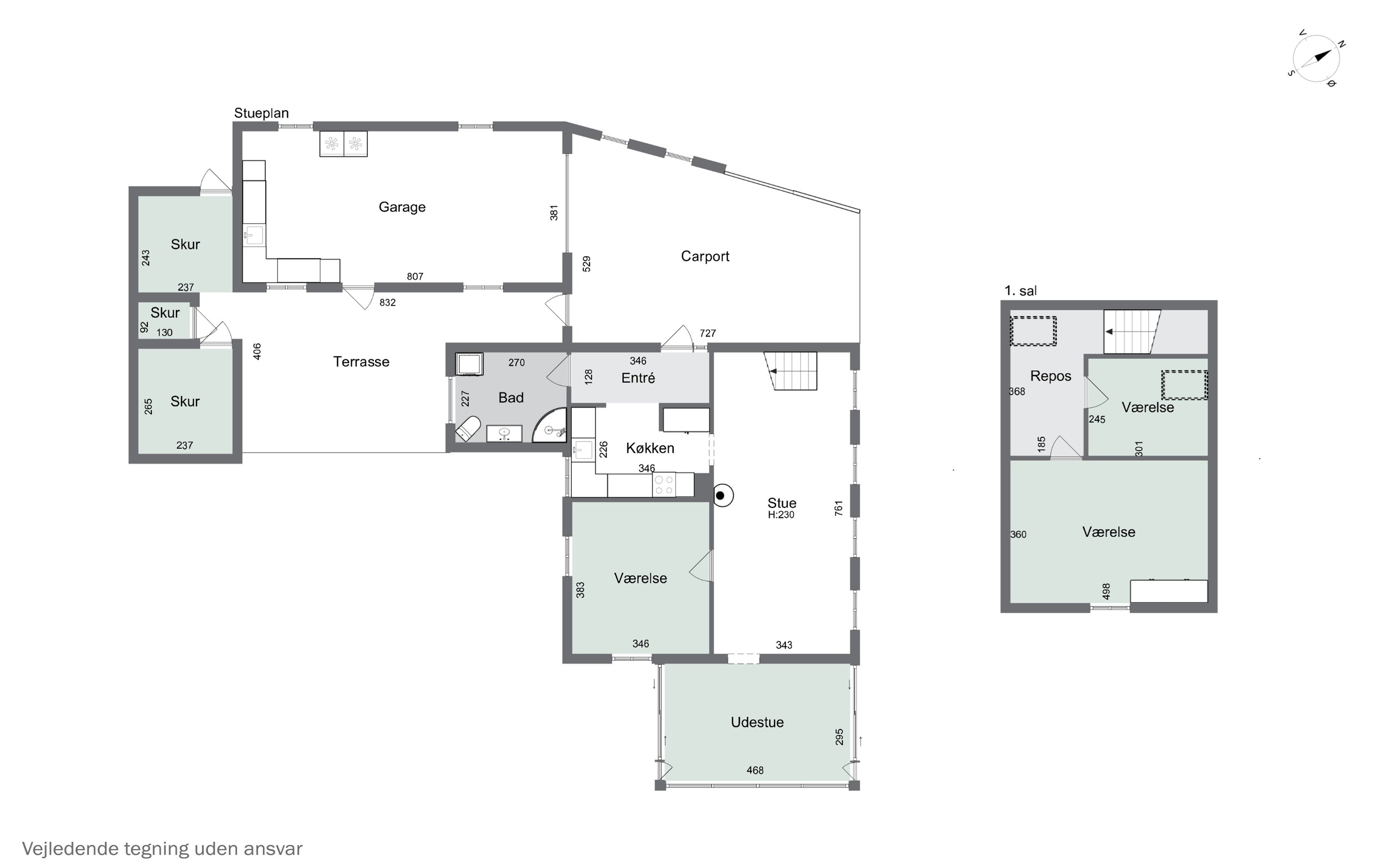 Plantegninger billede af Egernvej 11, Hyllinge, 4700 Næstved