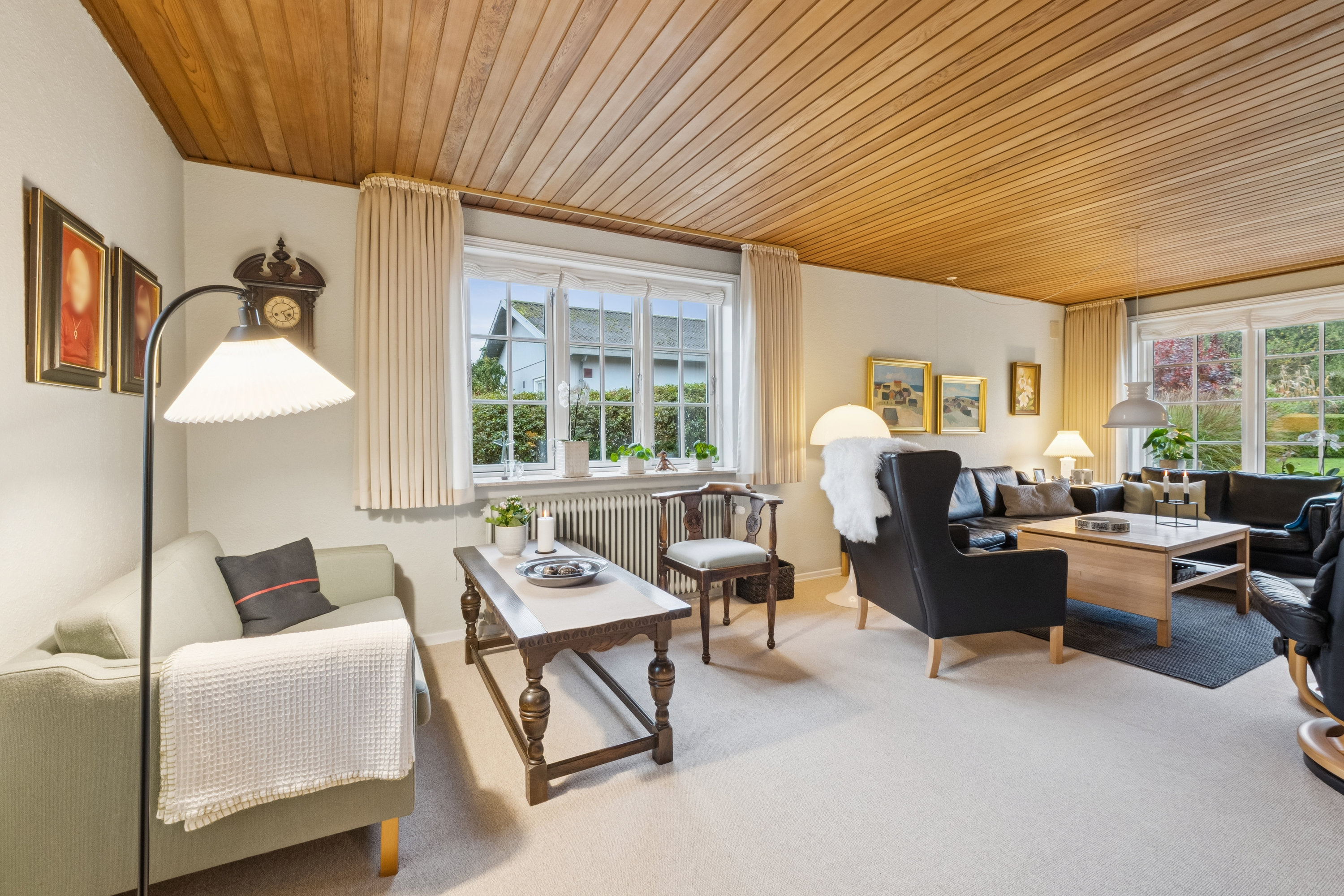 Fremhævet stue billede i fuldskærmstilstand. Billede af Danelykke 28, Hem, 7800 Skive