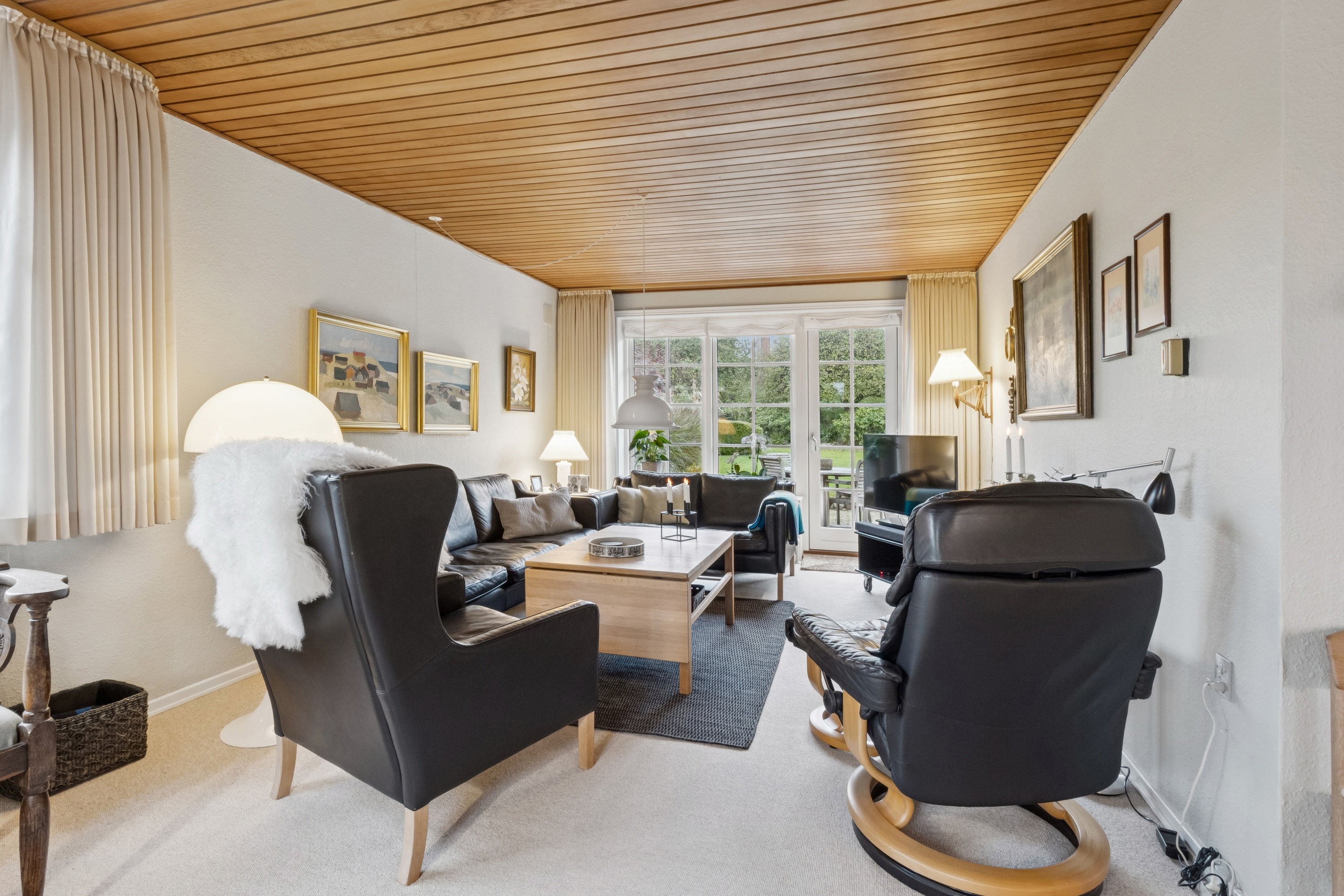 Fremhævet stue billede i fuldskærmstilstand. Billede af Danelykke 28, Hem, 7800 Skive