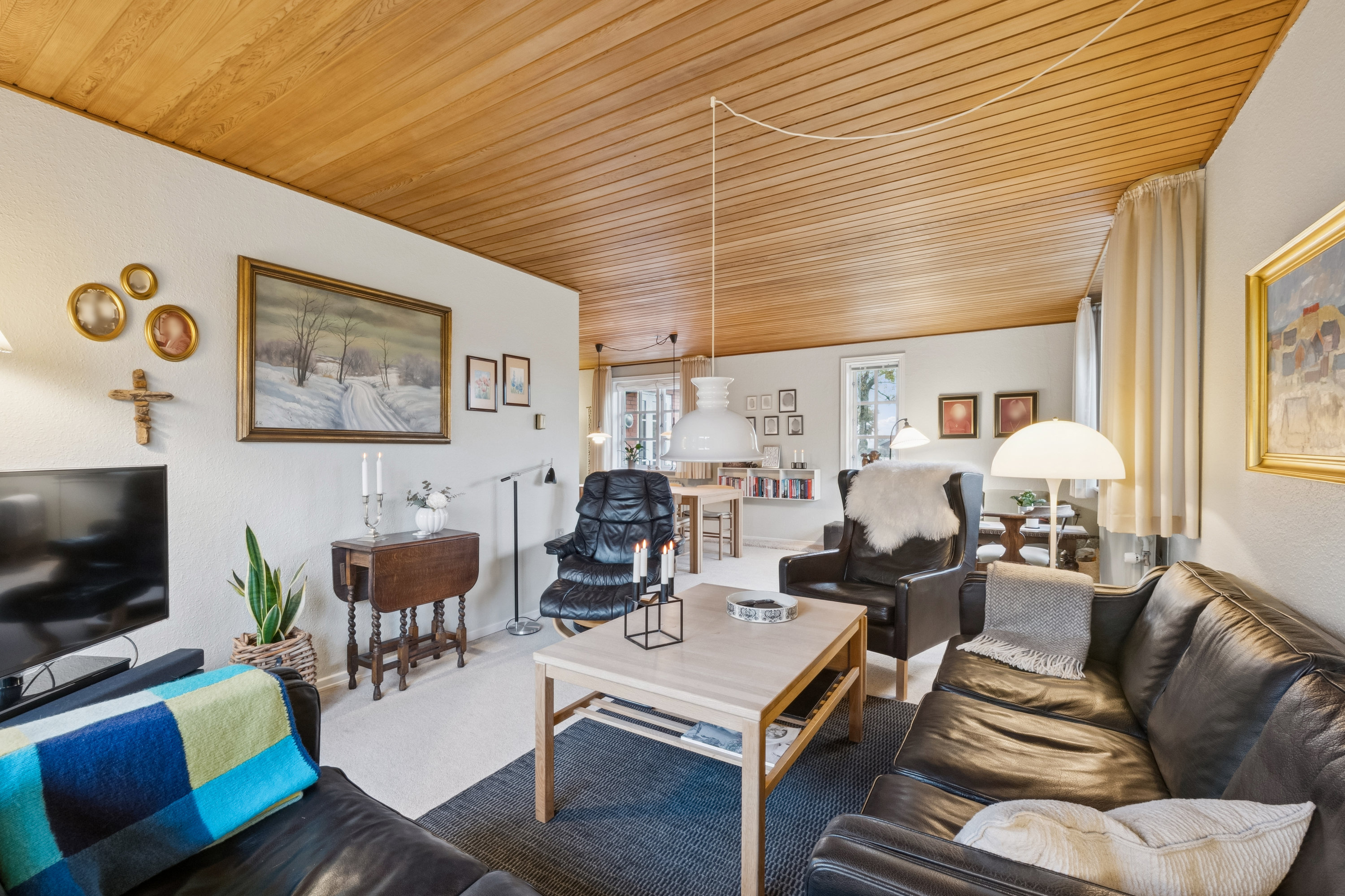 Fremhævet stue billede i fuldskærmstilstand. Billede af Danelykke 28, Hem, 7800 Skive