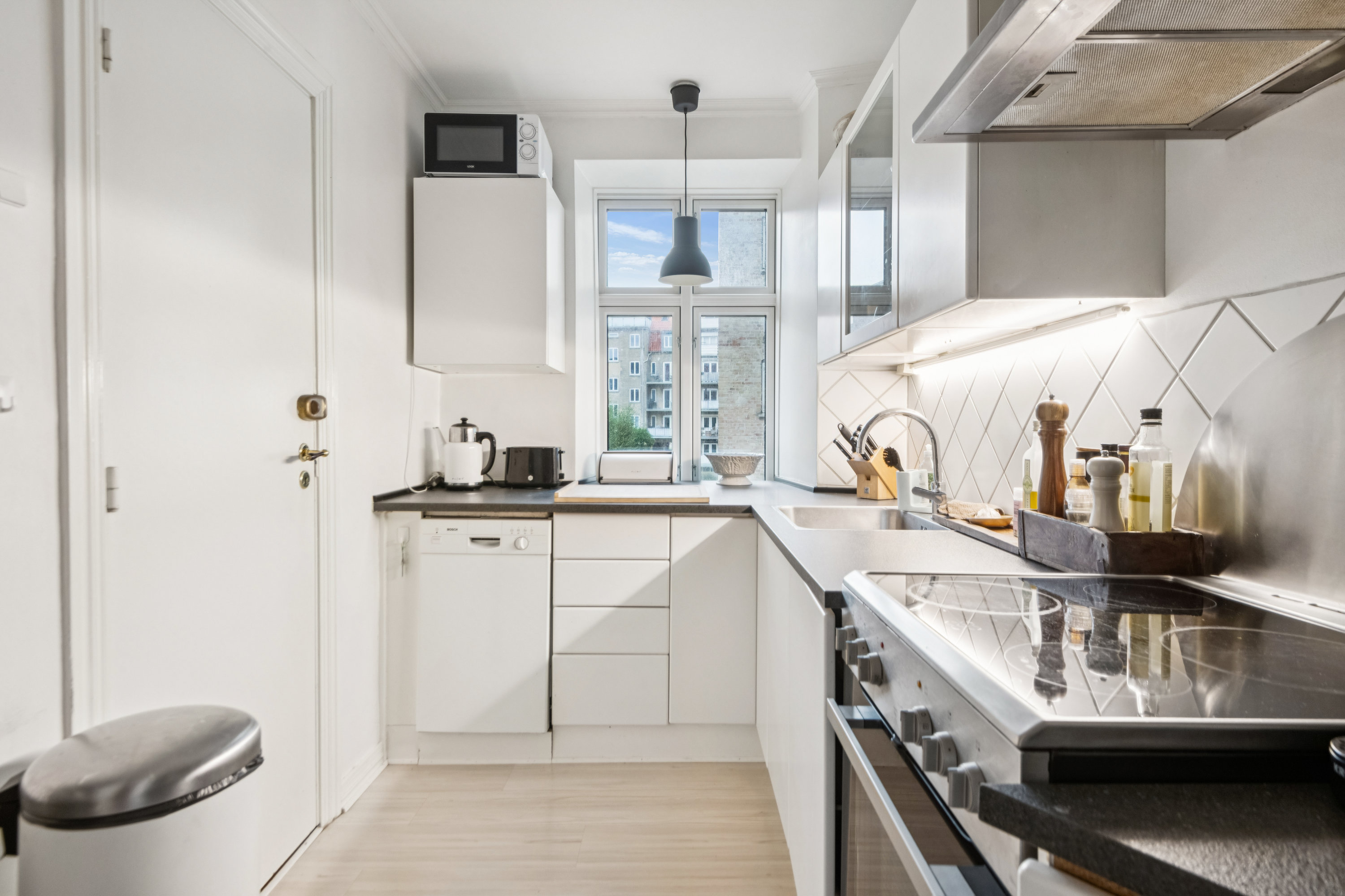 Fremhævet køkken billede i fuldskærmstilstand. Billede af Borgergade 24, 1. th., 9000 Aalborg