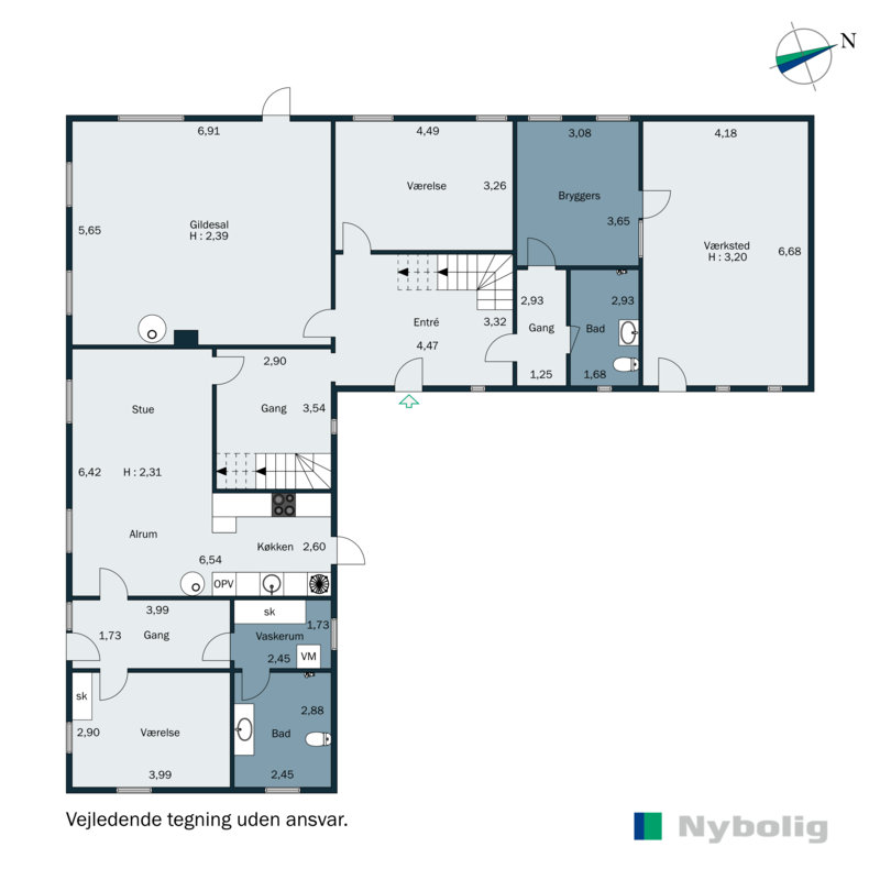 Plantegninger billede af Alrøvej 104, Amstrup, 8300 Odder