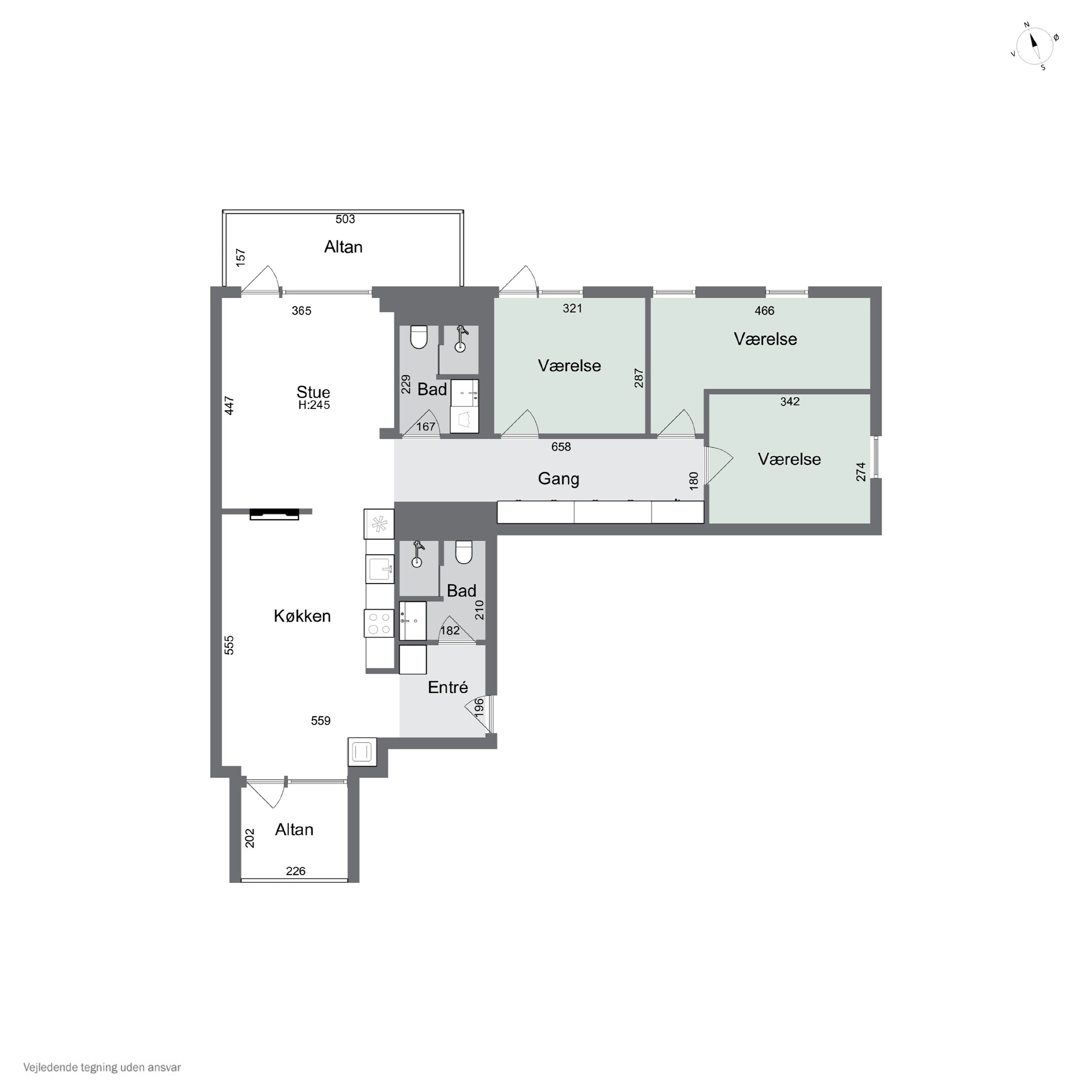 Plantegninger billede af Kaffevej 29, 3. th., 2610 Rødovre