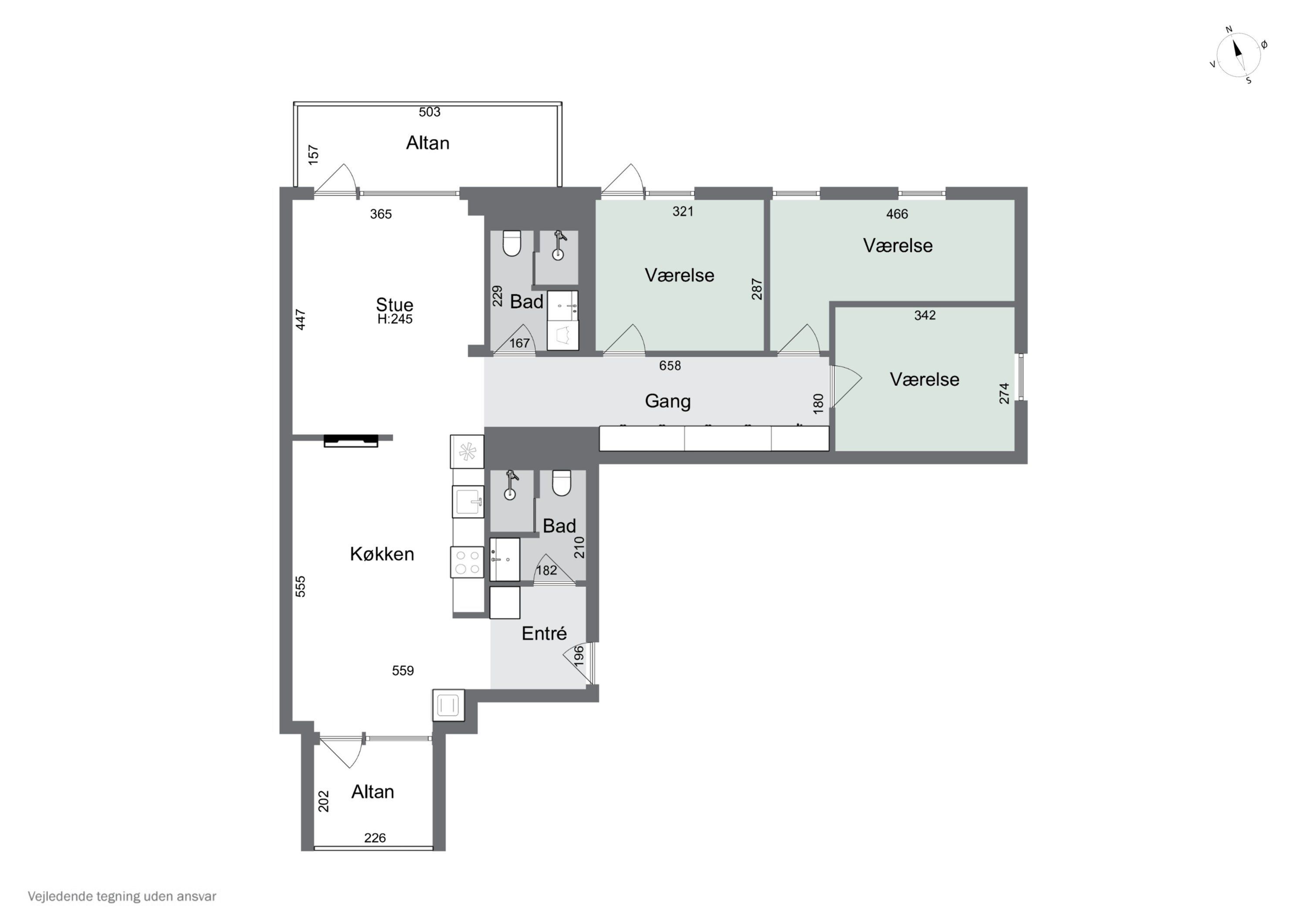 Plantegninger billede af Kaffevej 29, 3. th., 2610 Rødovre
