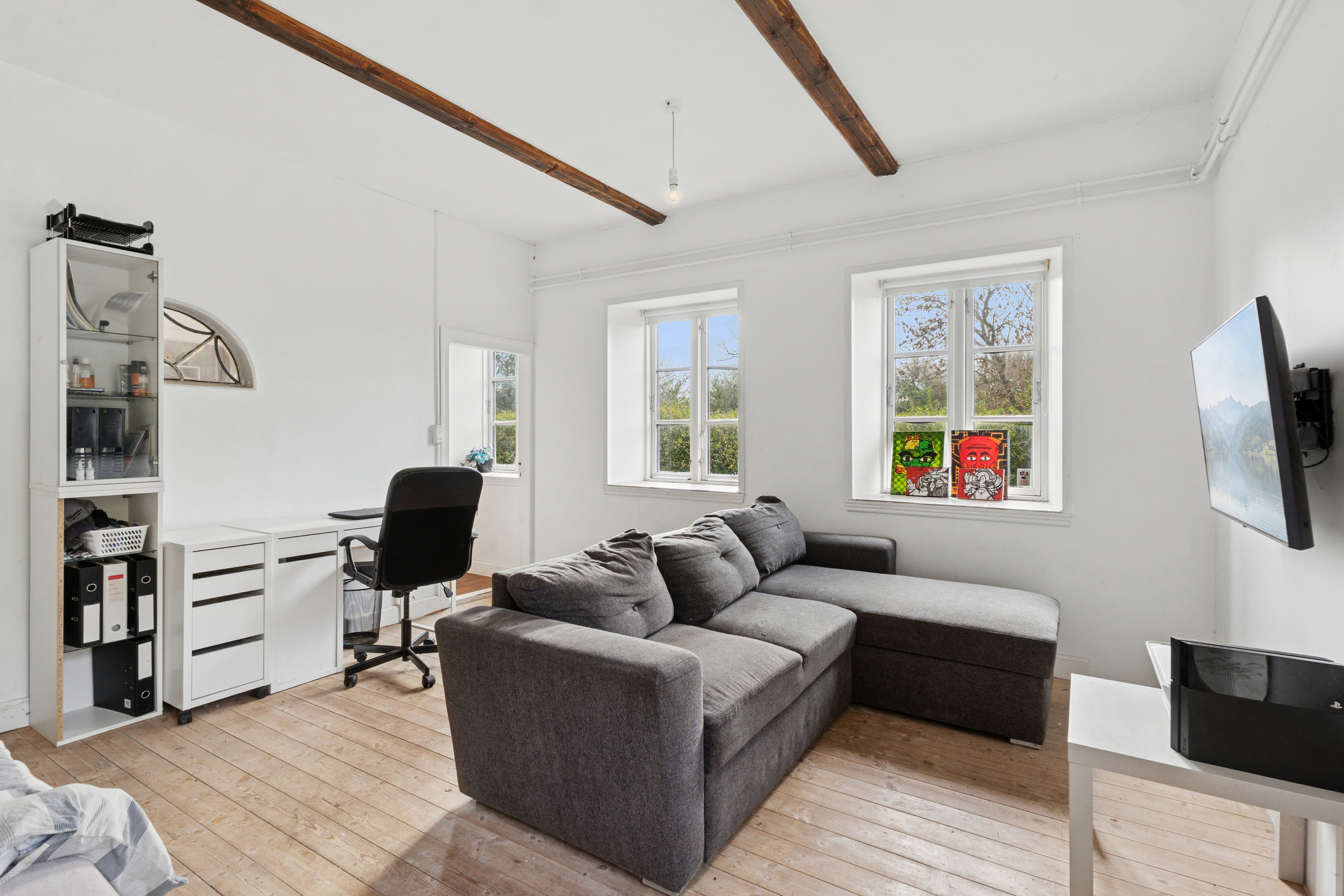 Fremhævet stue billede i fuldskærmstilstand. Billede af Værslev Bygade 9B, Værslev, 4400 Kalundborg