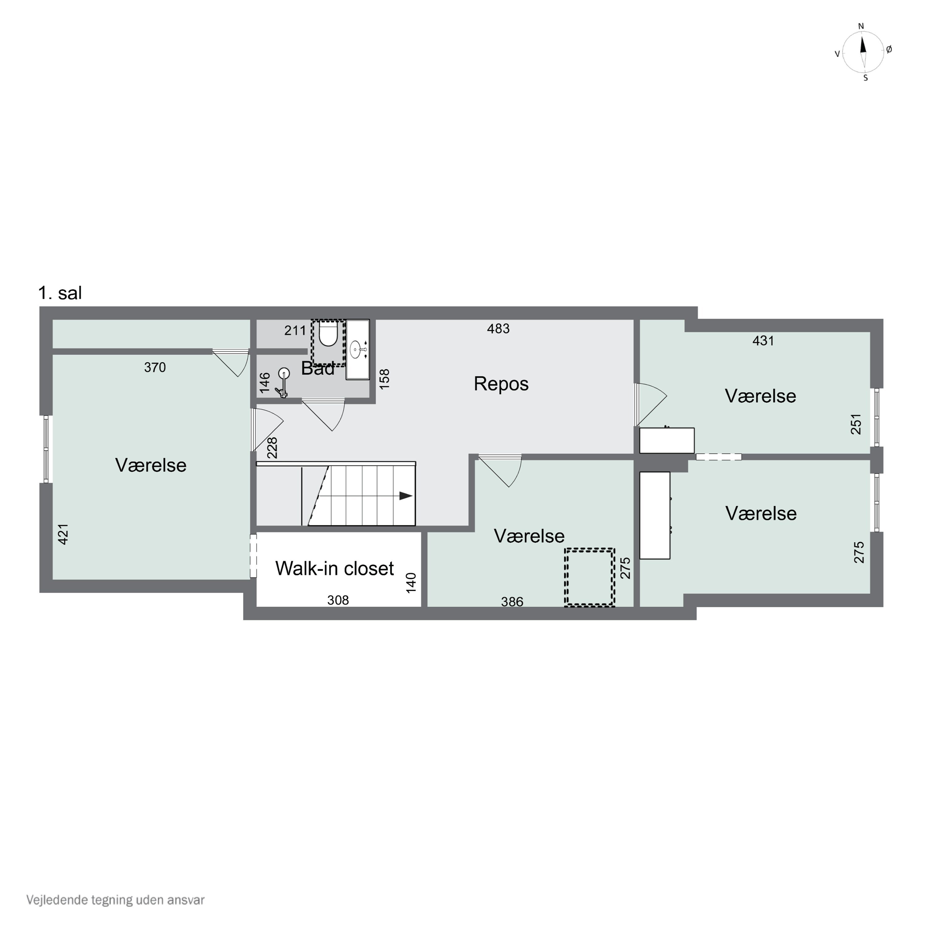 Plantegninger billede af Værslev Bygade 9B, Værslev, 4400 Kalundborg
